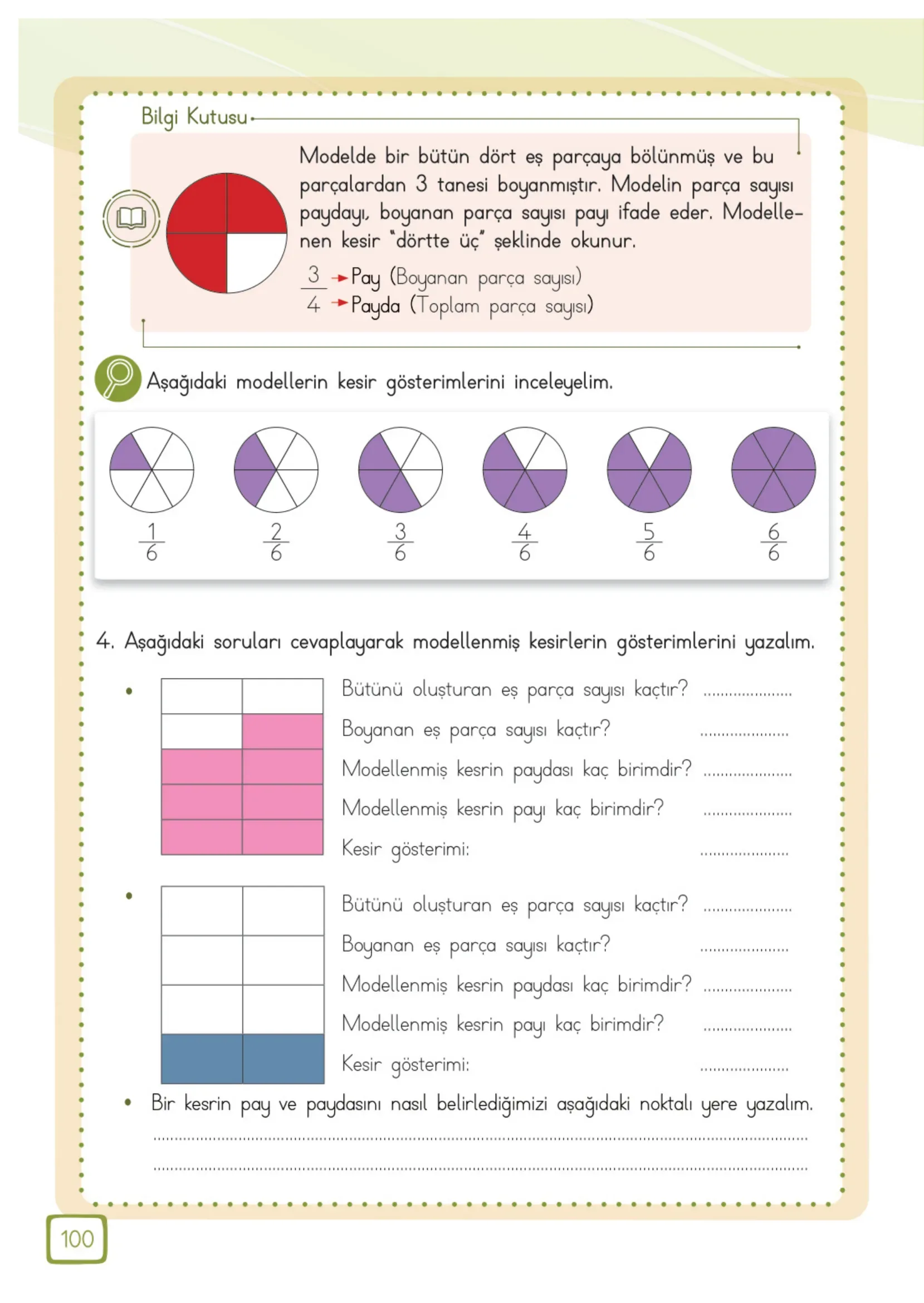 3. Sınıf Matematik Ders Kitabı Cevapları Meb Yayınları 1. Kitap Sayfa 100