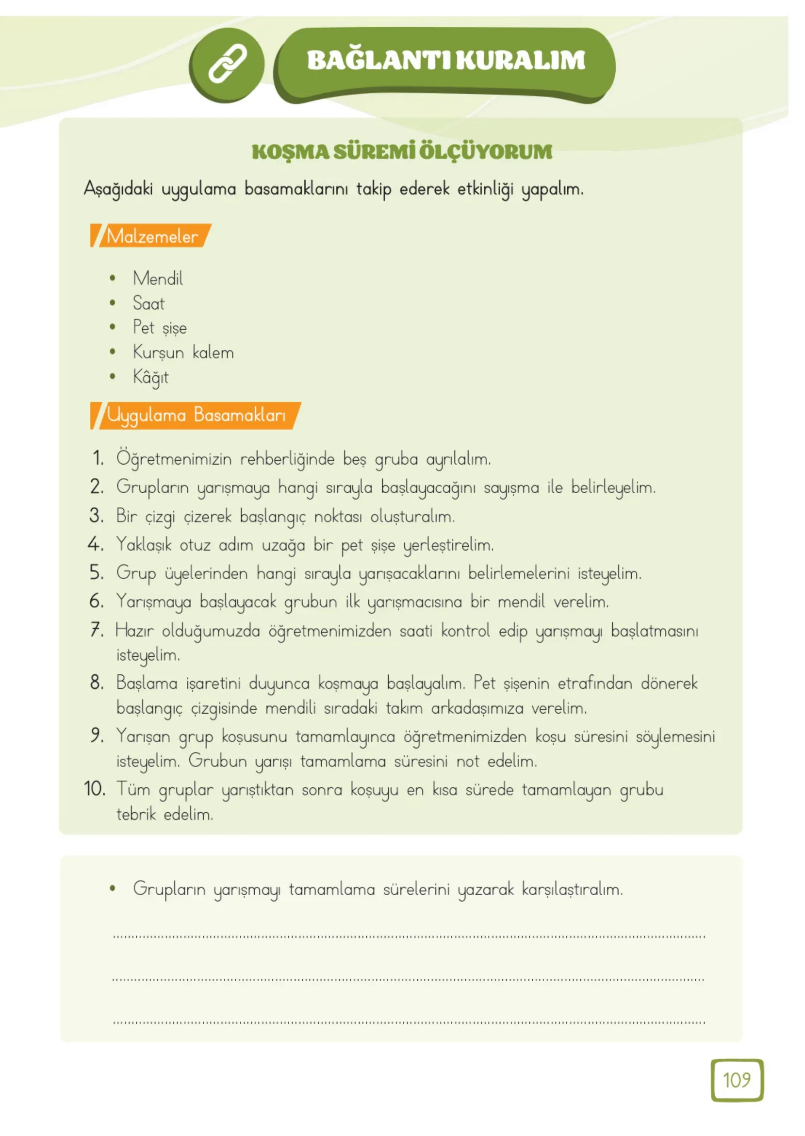 3. Sınıf Matematik Ders Kitabı Cevapları Meb Yayınları 1. Kitap Sayfa 109