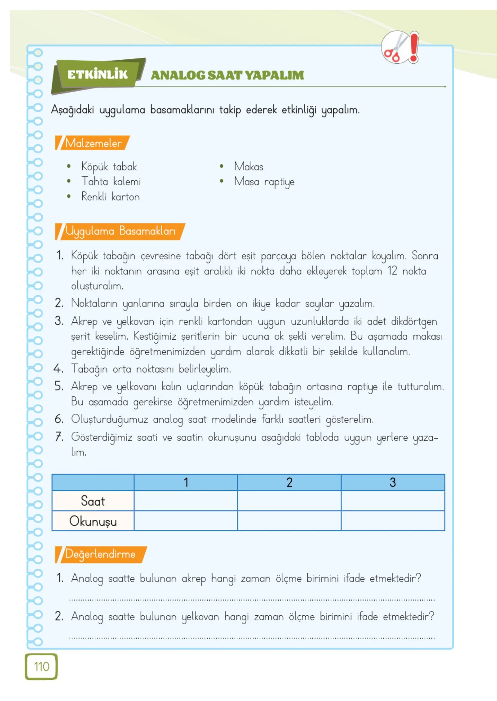3. Sınıf Matematik Ders Kitabı Cevapları Meb Yayınları 1. Kitap Sayfa 110