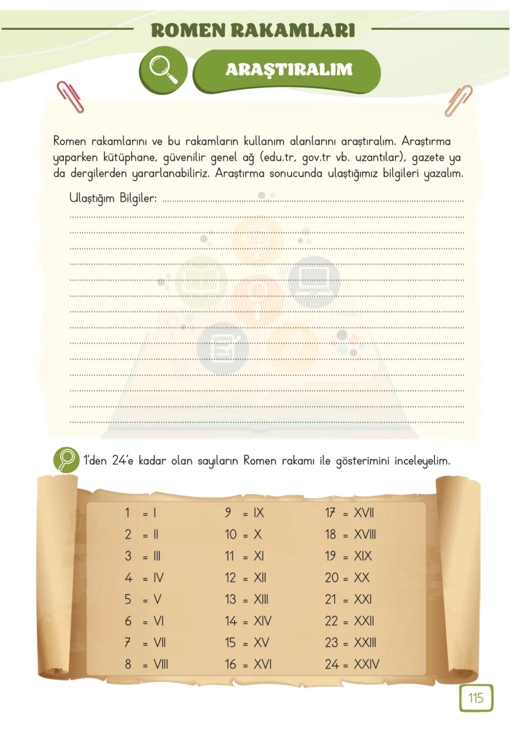 3. Sınıf Matematik Ders Kitabı Cevapları Meb Yayınları 1. Kitap Sayfa 115