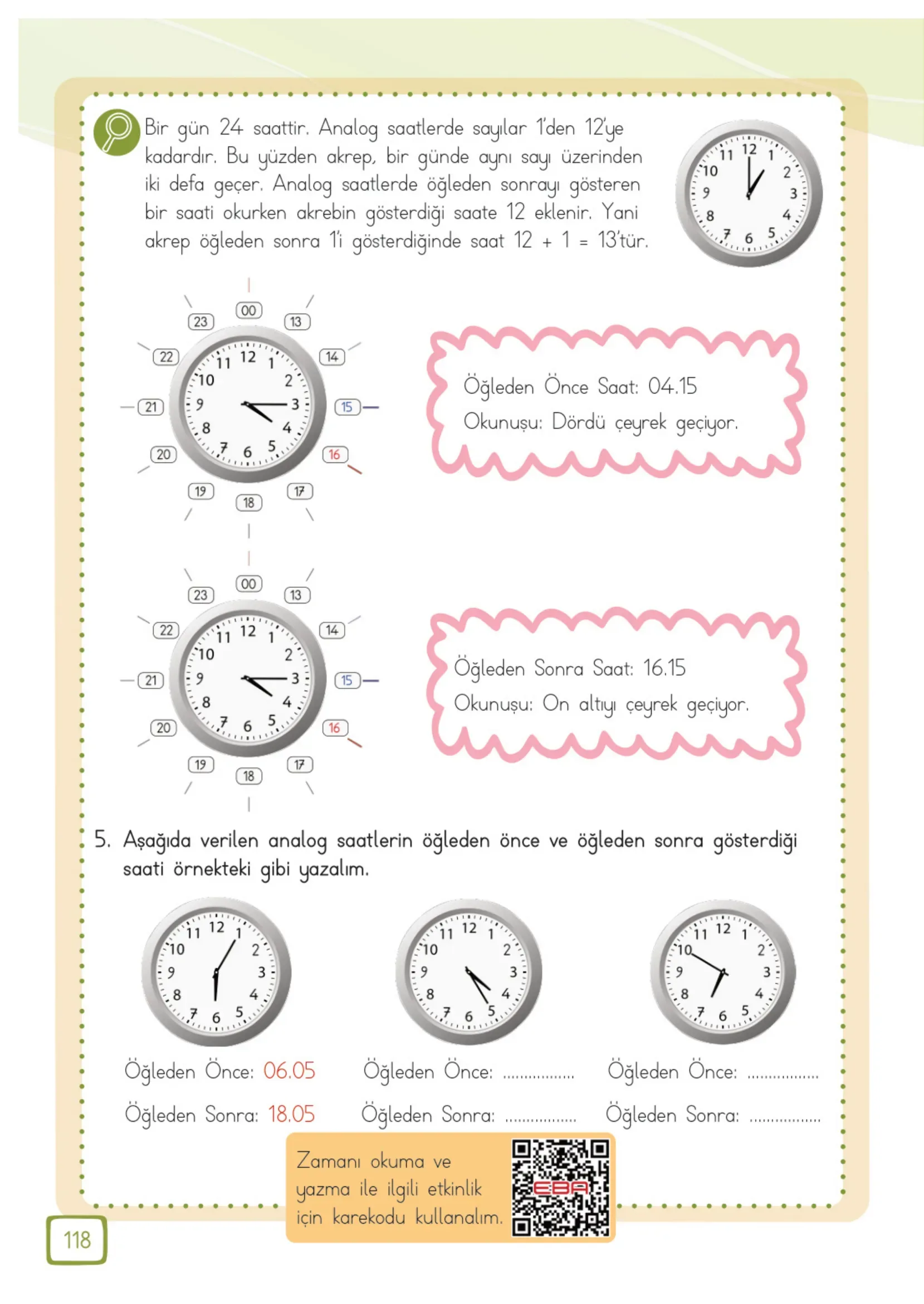 3. Sınıf Matematik Ders Kitabı Cevapları Meb Yayınları 1. Kitap Sayfa 118
