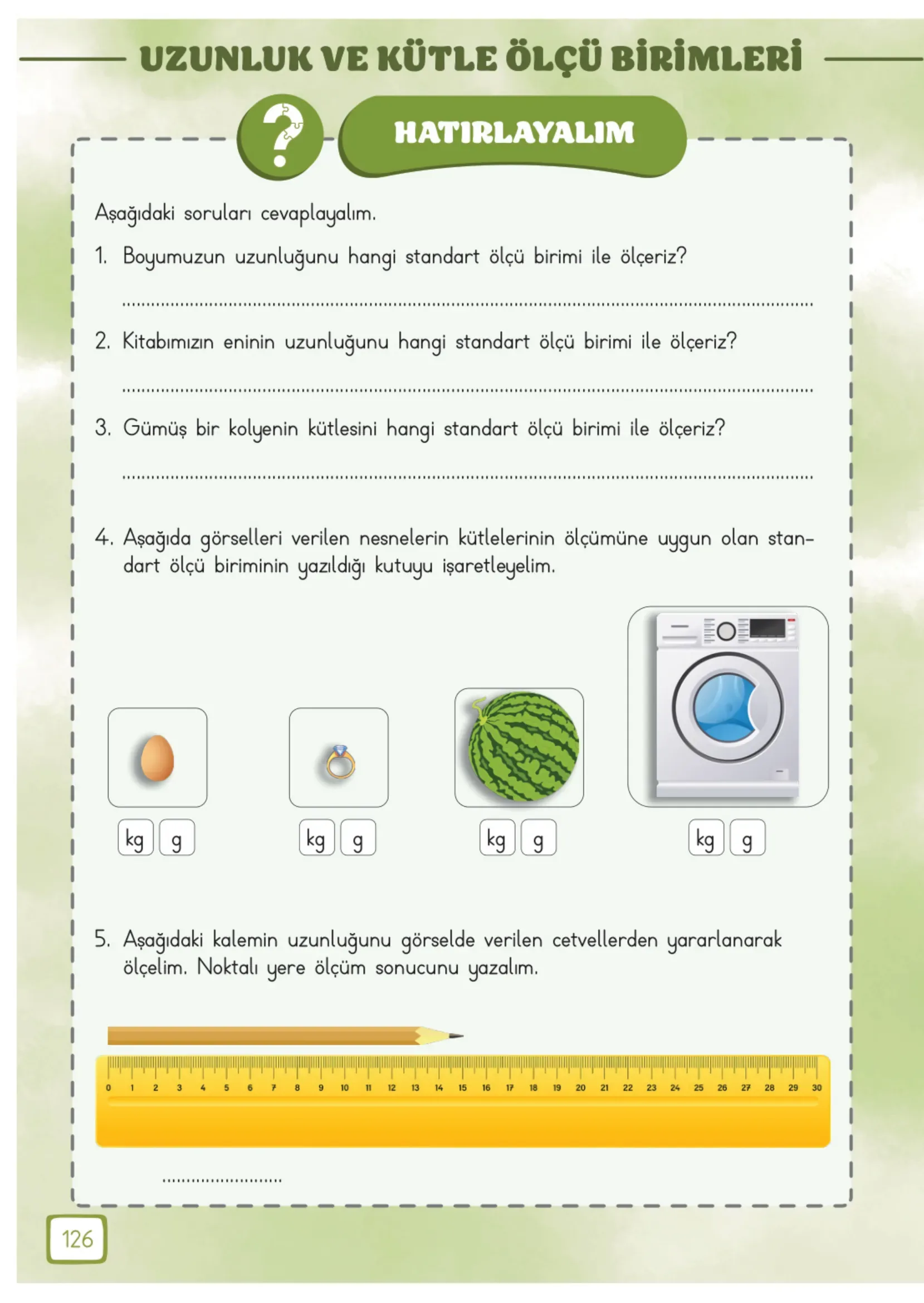 3. Sınıf Matematik Ders Kitabı Cevapları Meb Yayınları 1. Kitap Sayfa 126