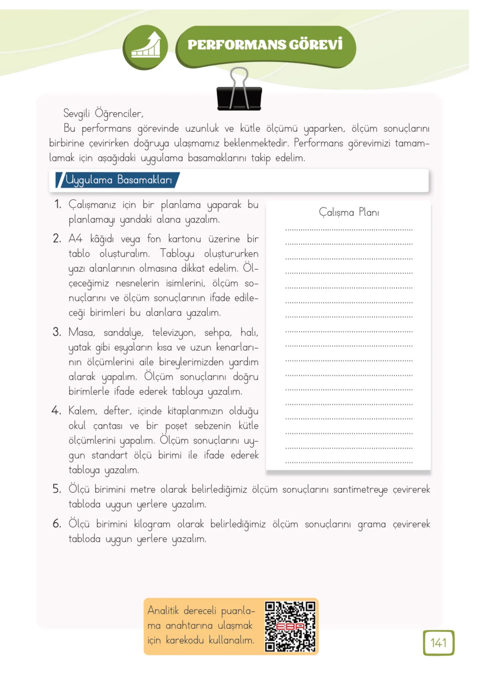 3. Sınıf Matematik Ders Kitabı Cevapları Meb Yayınları 1. Kitap Sayfa 141