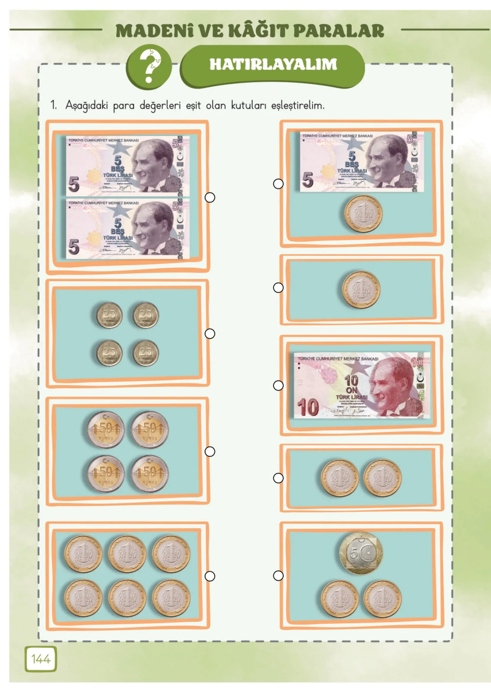 3. Sınıf Matematik Ders Kitabı Cevapları Meb Yayınları 1. Kitap Sayfa 144