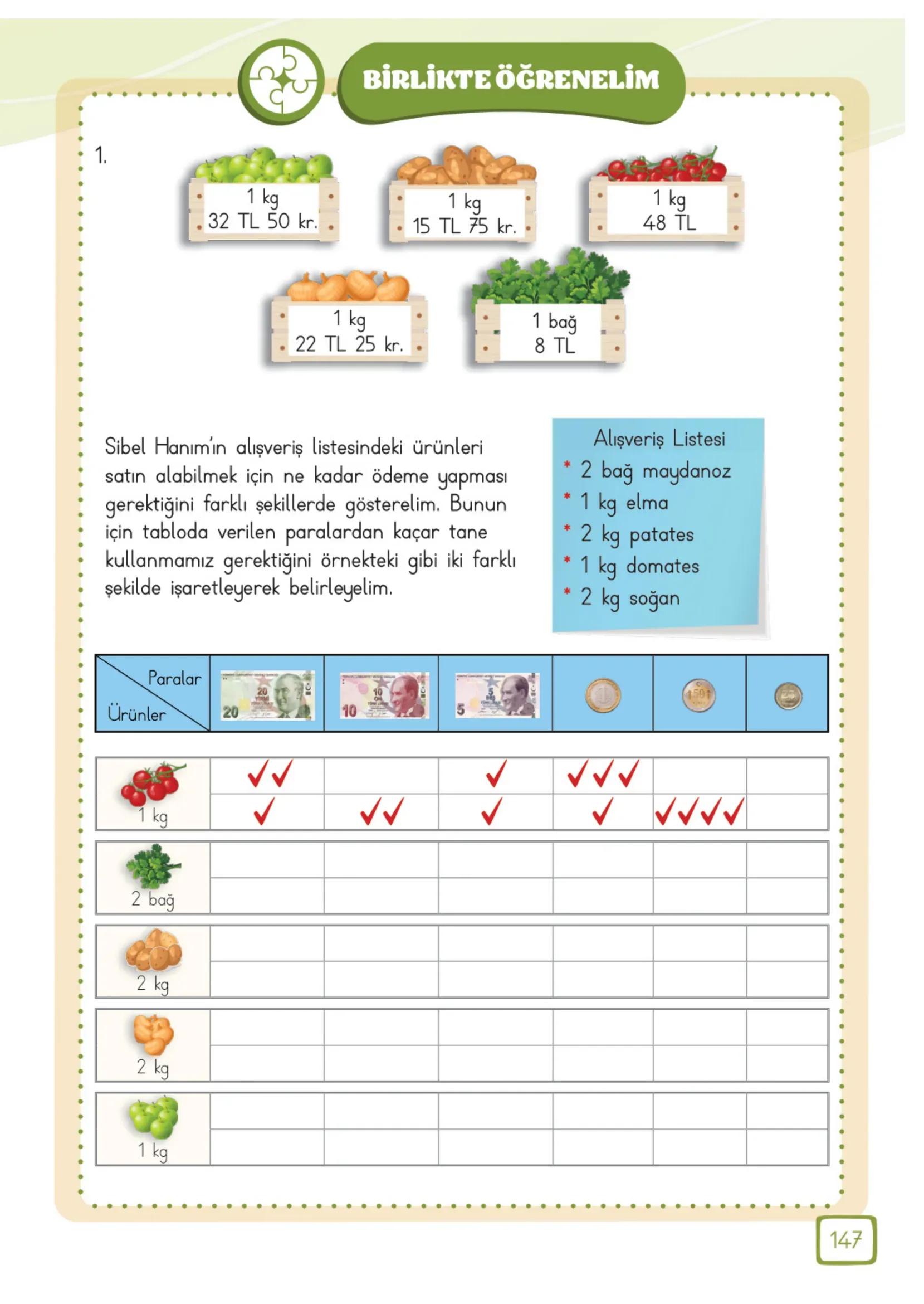 3. Sınıf Matematik Ders Kitabı Cevapları Meb Yayınları 1. Kitap Sayfa 147