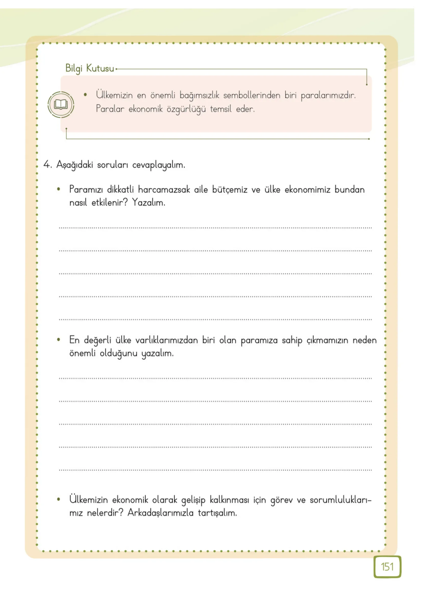 3. Sınıf Matematik Ders Kitabı Cevapları Meb Yayınları 1. Kitap Sayfa 151
