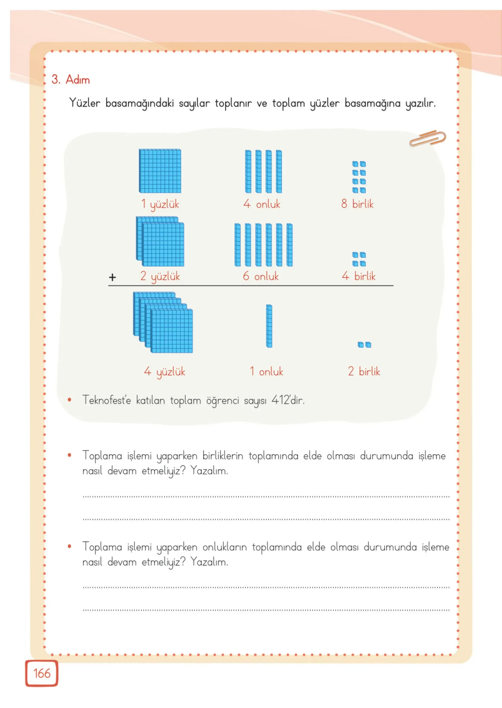 3. Sınıf Matematik Ders Kitabı Cevapları Meb Yayınları 1. Kitap Sayfa 166