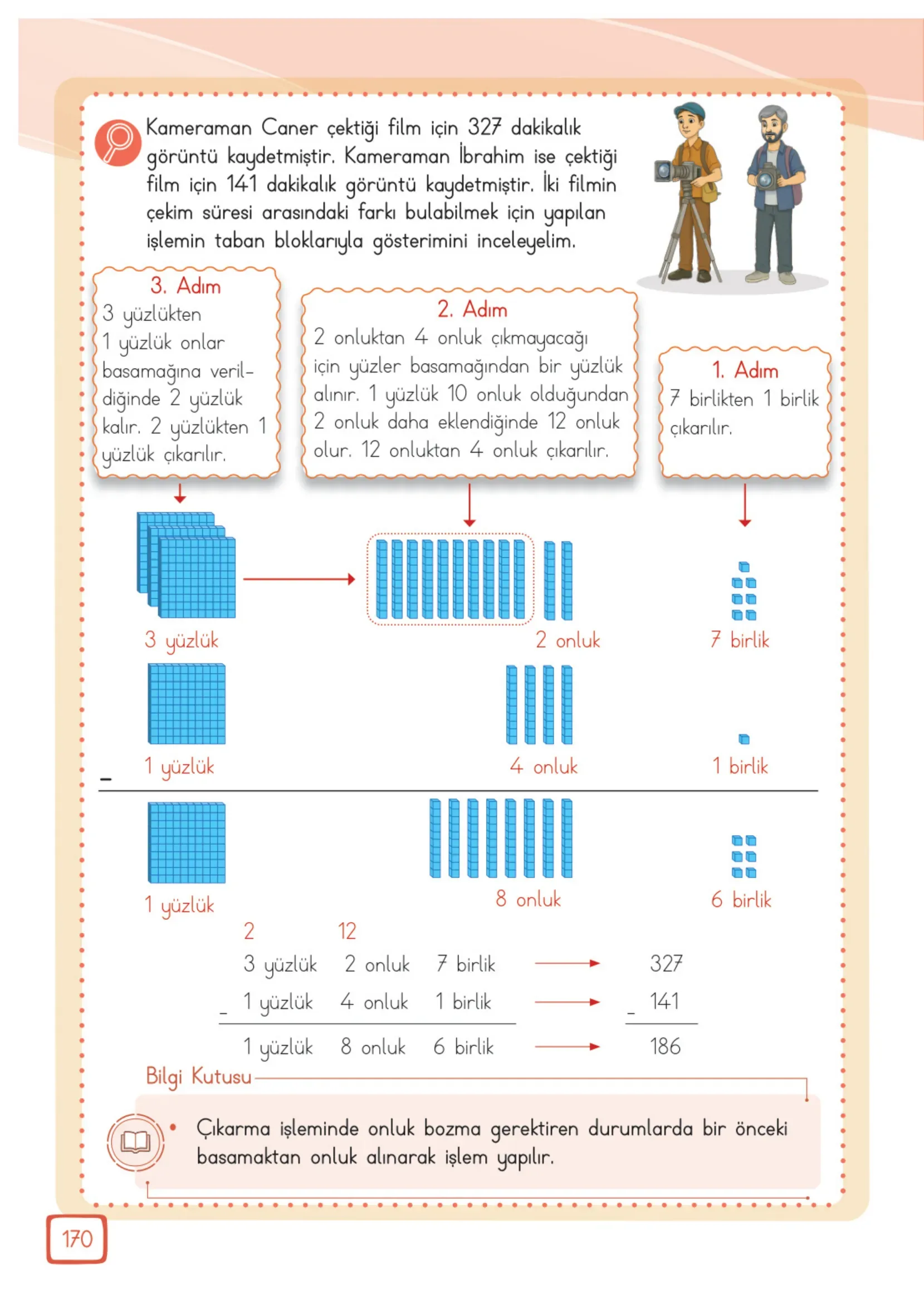 3. Sınıf Matematik Ders Kitabı Cevapları Meb Yayınları 1. Kitap Sayfa 170