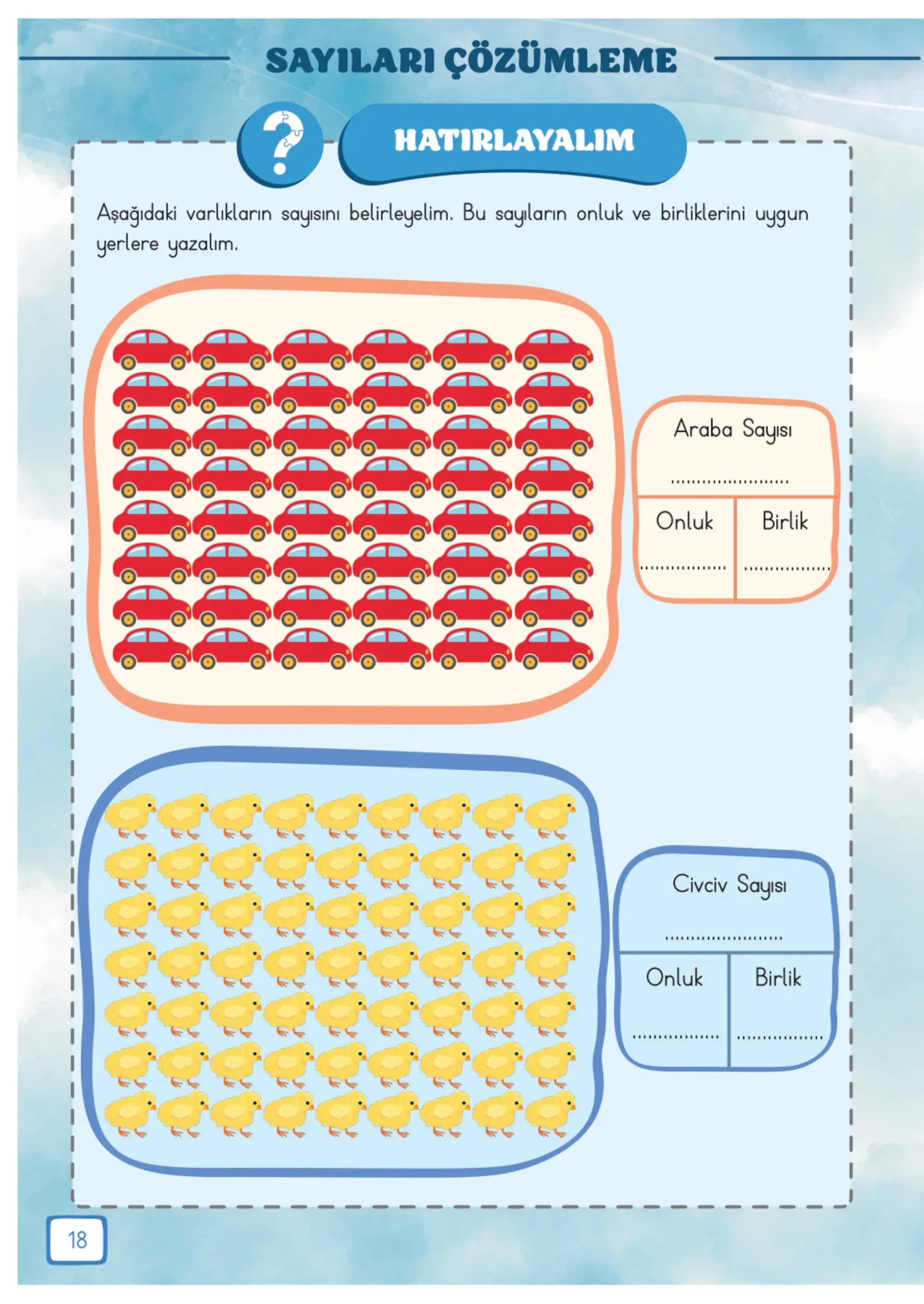 3. Sınıf Matematik Ders Kitabı Cevapları Meb Yayınları 1. Kitap Sayfa 18