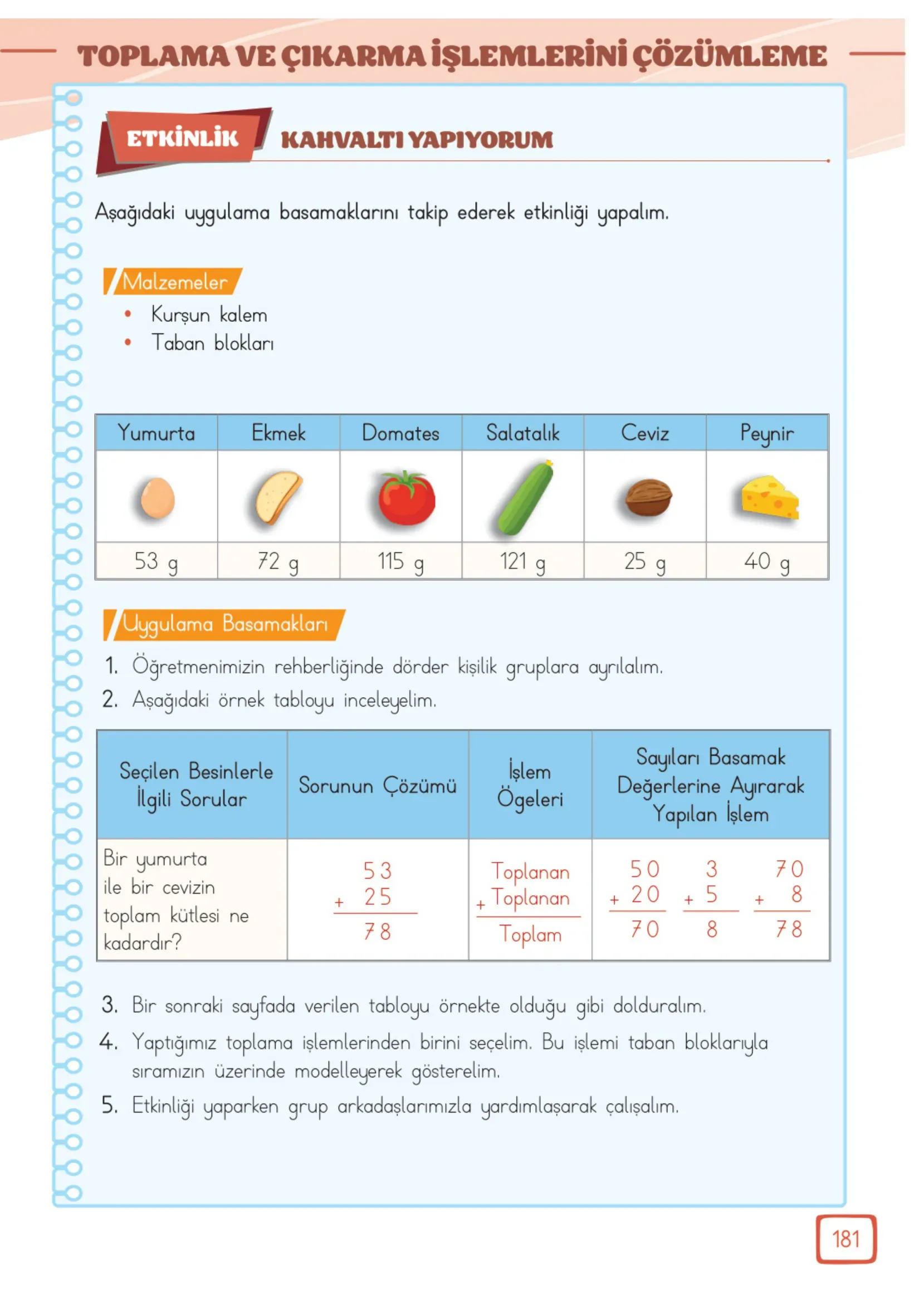 3. Sınıf Matematik Ders Kitabı Cevapları Meb Yayınları 1. Kitap Sayfa 181