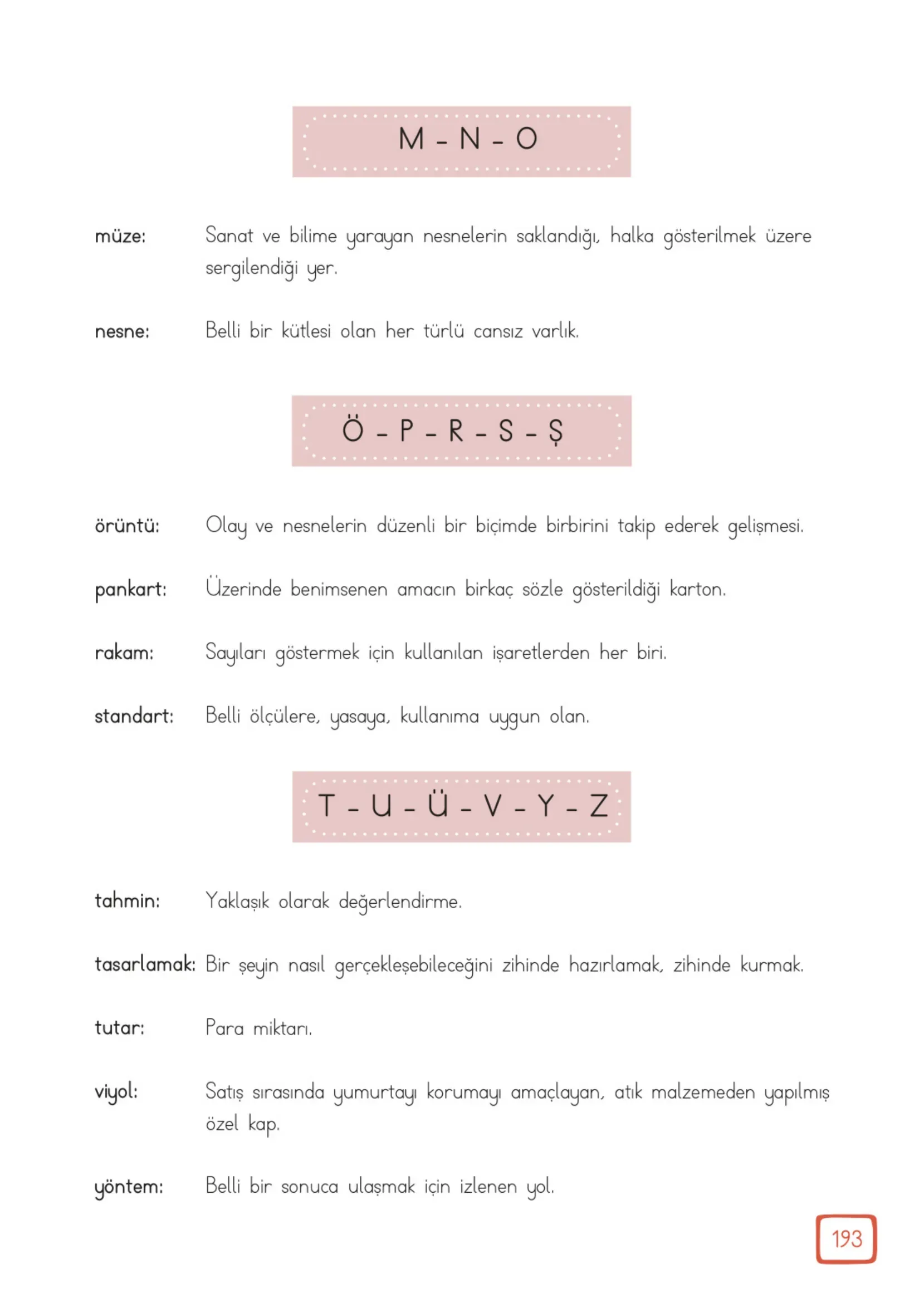 3. Sınıf Matematik Ders Kitabı Cevapları Meb Yayınları 1. Kitap Sayfa 193