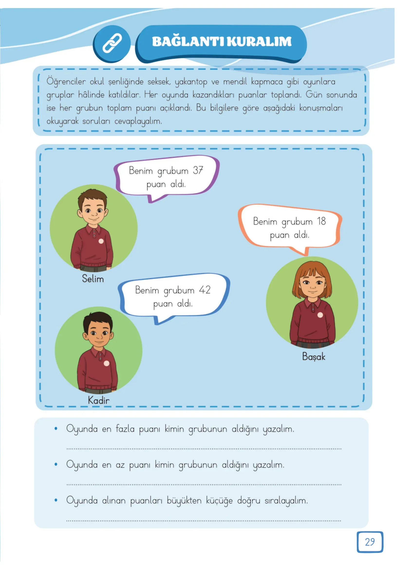 3. Sınıf Matematik Ders Kitabı Cevapları Meb Yayınları 1. Kitap Sayfa 29