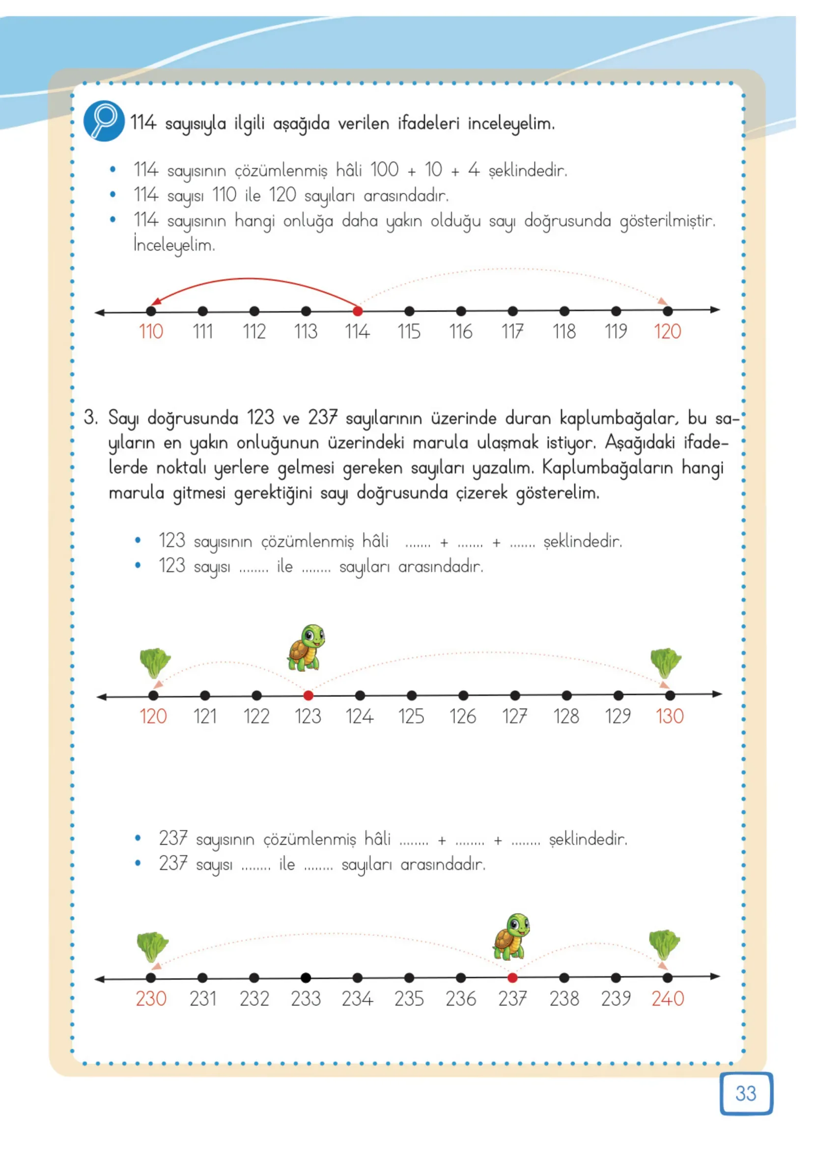 3. Sınıf Matematik Ders Kitabı Cevapları Meb Yayınları 1. Kitap Sayfa 33