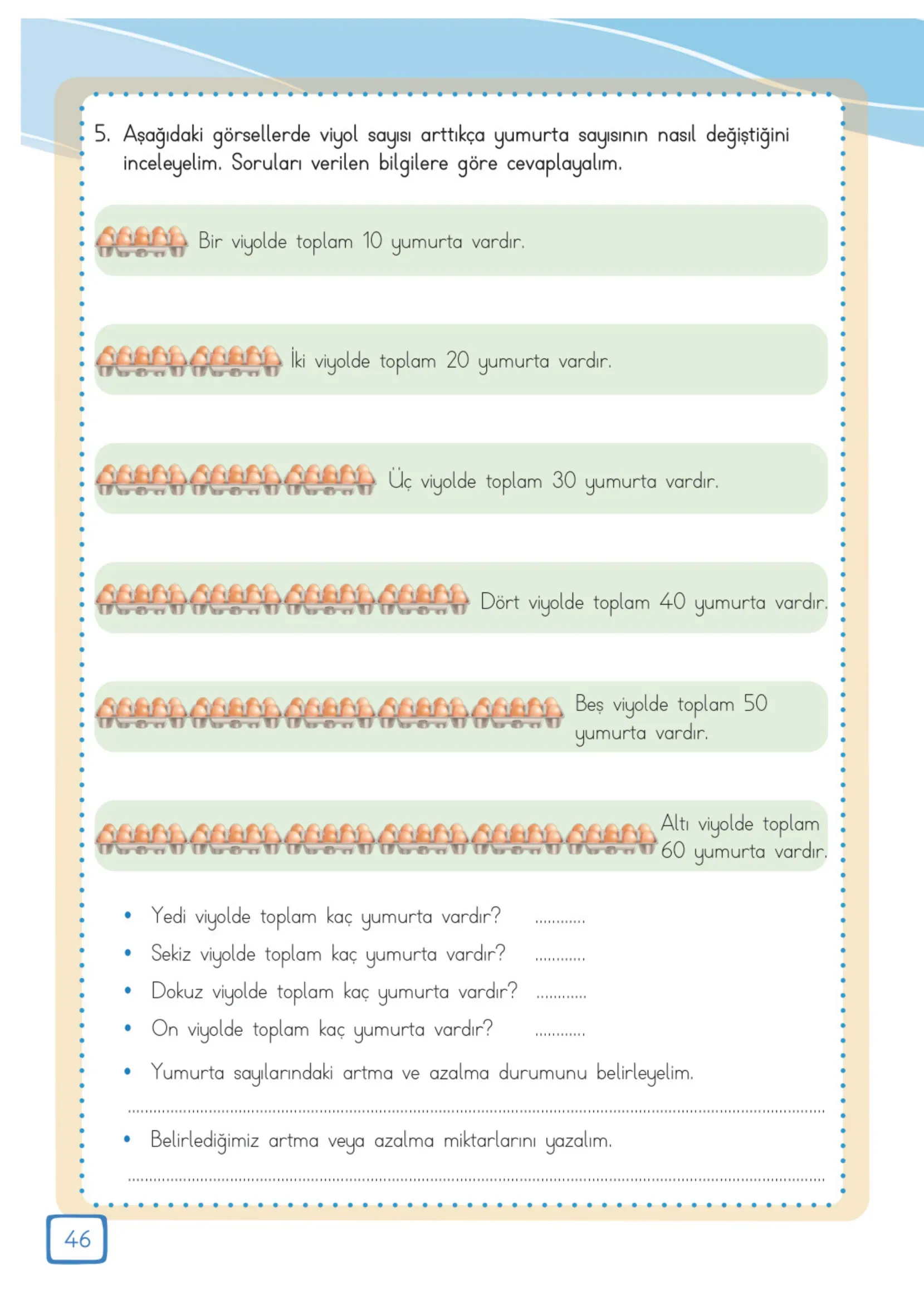 3. Sınıf Matematik Ders Kitabı Cevapları Meb Yayınları 1. Kitap Sayfa 46