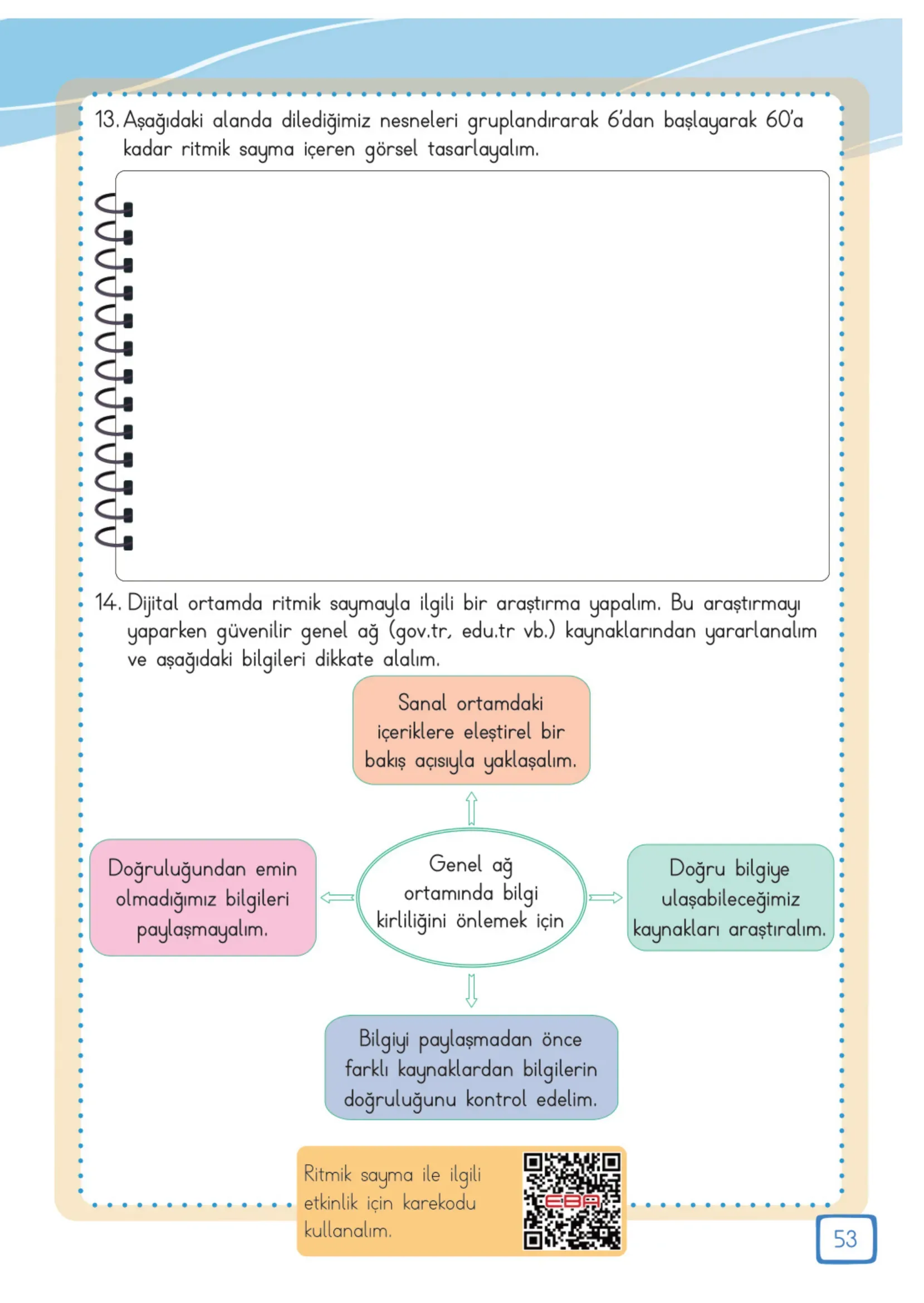 3. Sınıf Matematik Ders Kitabı Cevapları Meb Yayınları 1. Kitap Sayfa 53