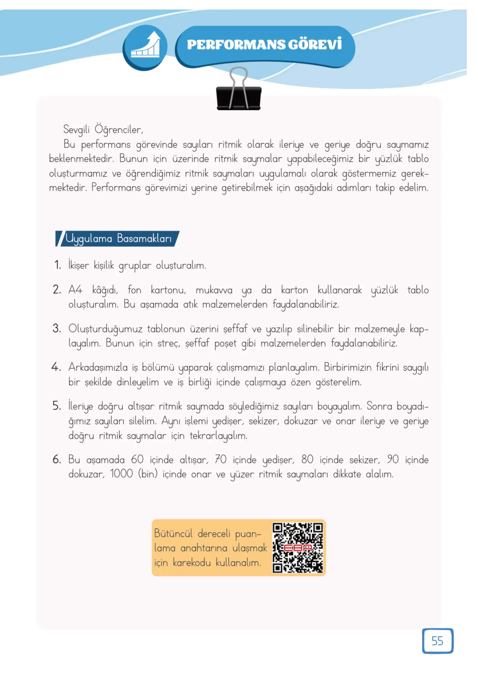 3. Sınıf Matematik Ders Kitabı Cevapları Meb Yayınları 1. Kitap Sayfa 55