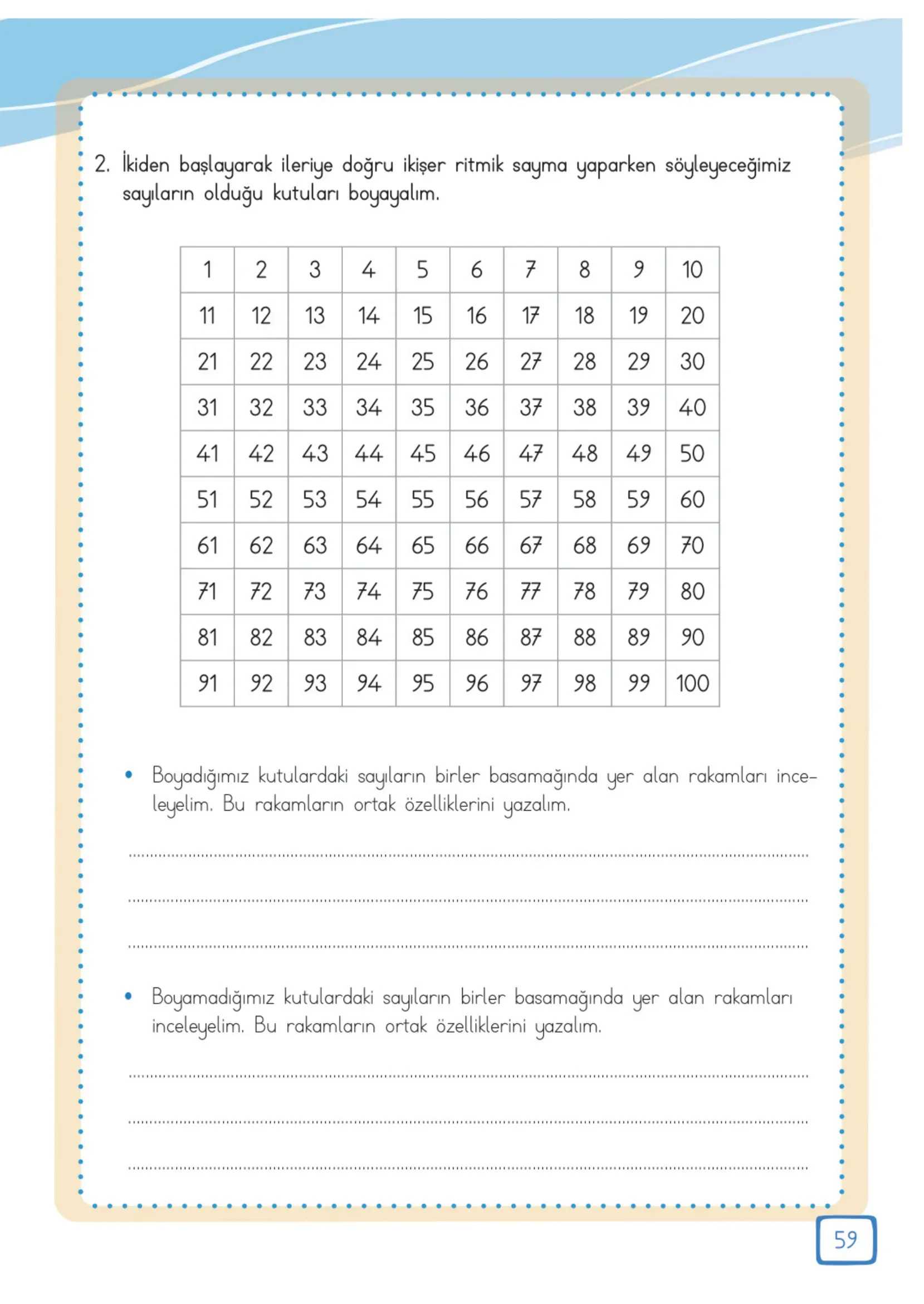 3. Sınıf Matematik Ders Kitabı Cevapları Meb Yayınları 1. Kitap Sayfa 59