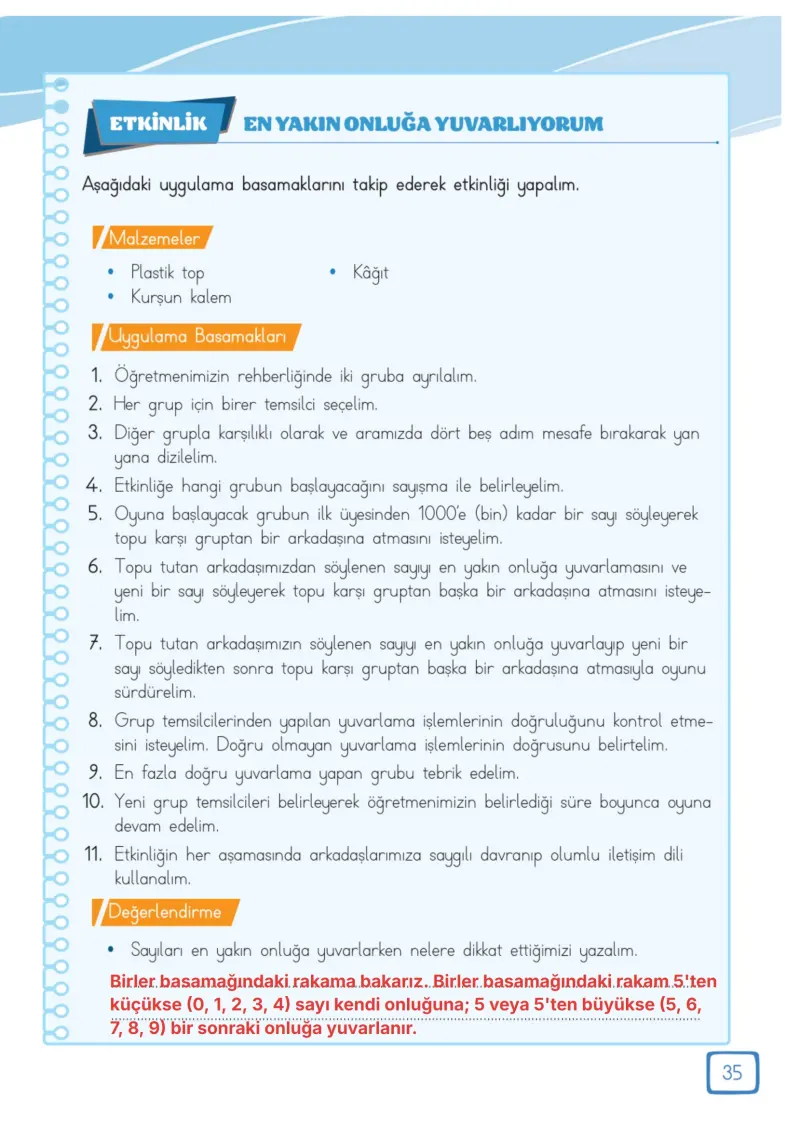 3. Sınıf Matematik Ders Kitabı Cevapları Meb Yayınları 1. Kitap Sayfa 35 Çözüm Görseli