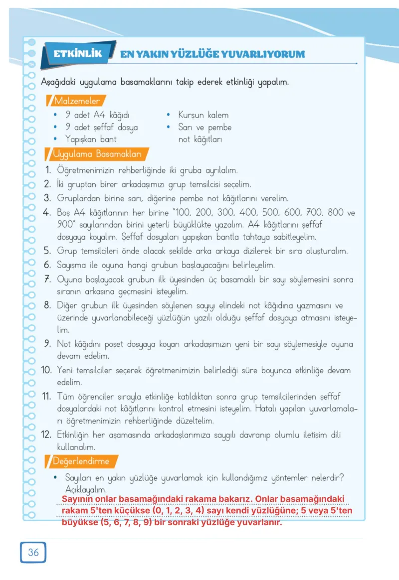 3. Sınıf Matematik Ders Kitabı Cevapları Meb Yayınları 1. Kitap Sayfa 36 Çözüm Görseli