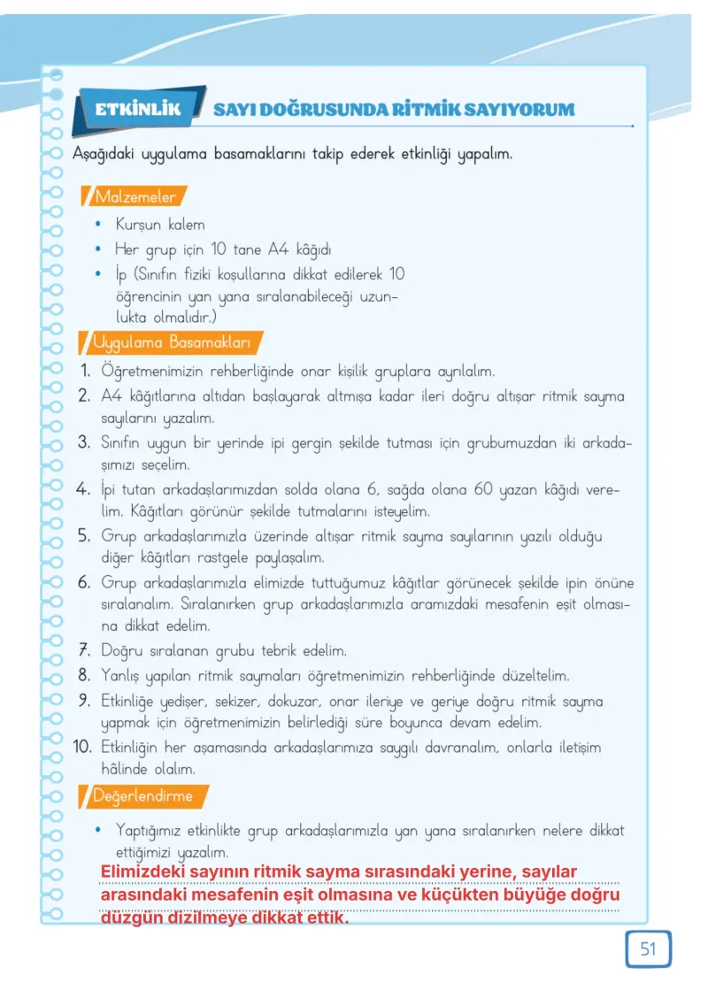 3. Sınıf Matematik Ders Kitabı Cevapları Meb Yayınları 1. Kitap Sayfa 51 Çözüm Görseli