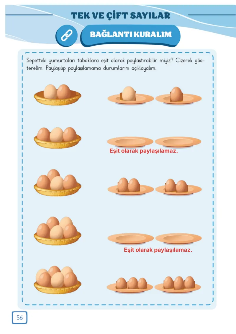 3. Sınıf Matematik Ders Kitabı Cevapları Meb Yayınları 1. Kitap Sayfa 56 Çözüm Görseli
