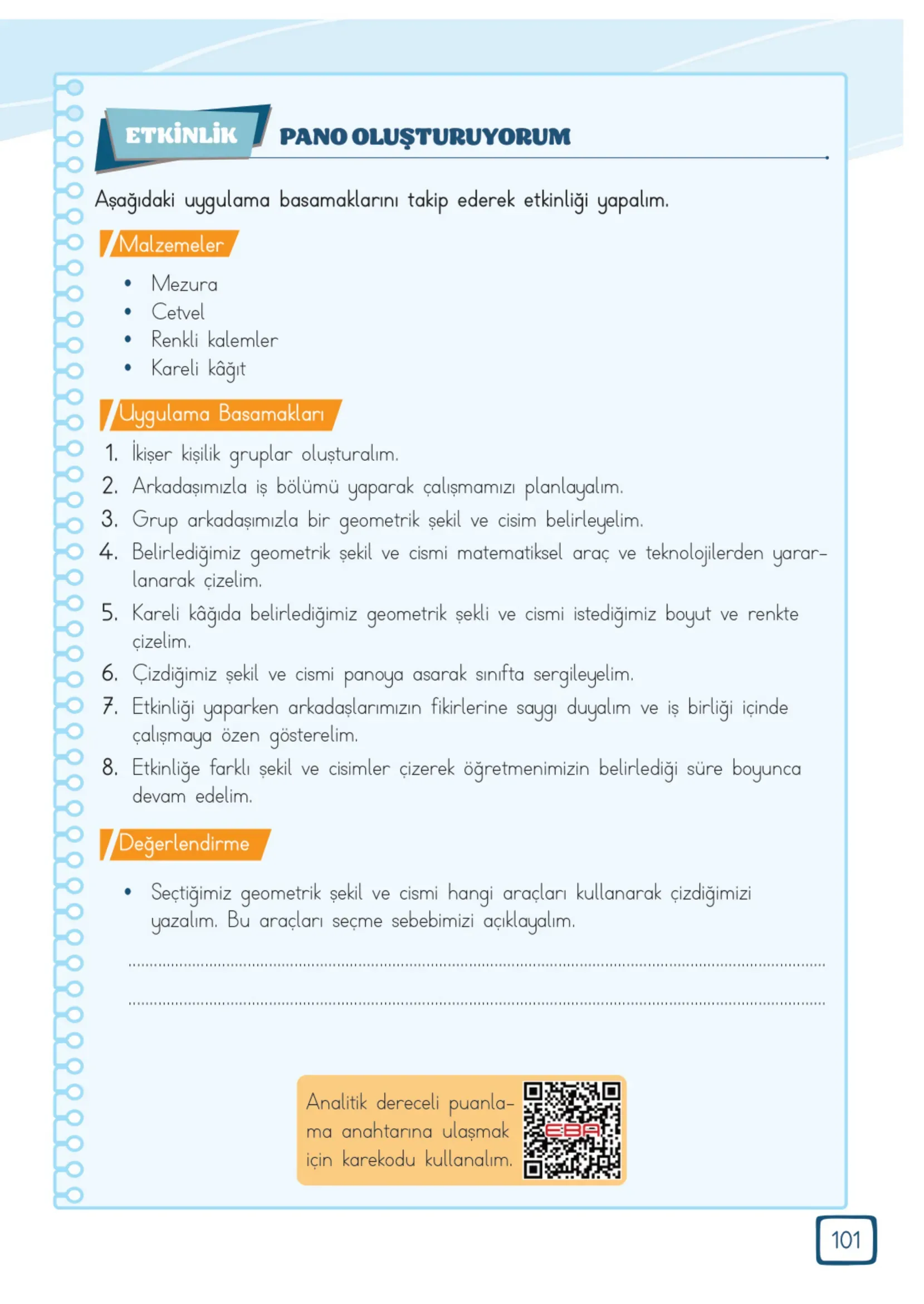 3. Sınıf Matematik Ders Kitabı Cevapları Meb Yayınları 2. Kitap Sayfa 101