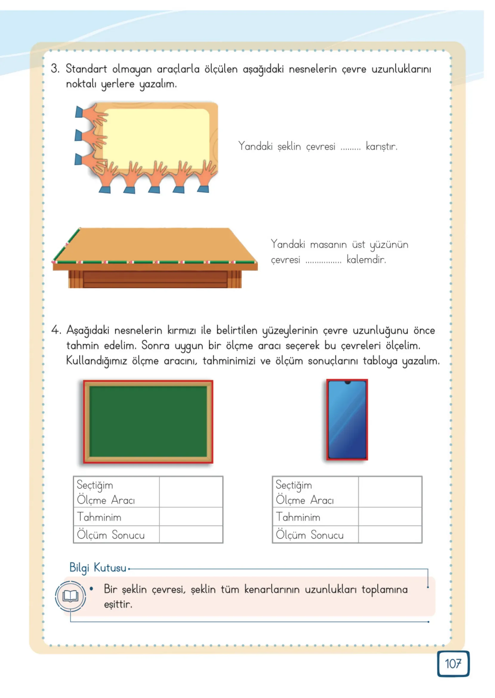 3. Sınıf Matematik Ders Kitabı Cevapları Meb Yayınları 2. Kitap Sayfa 107