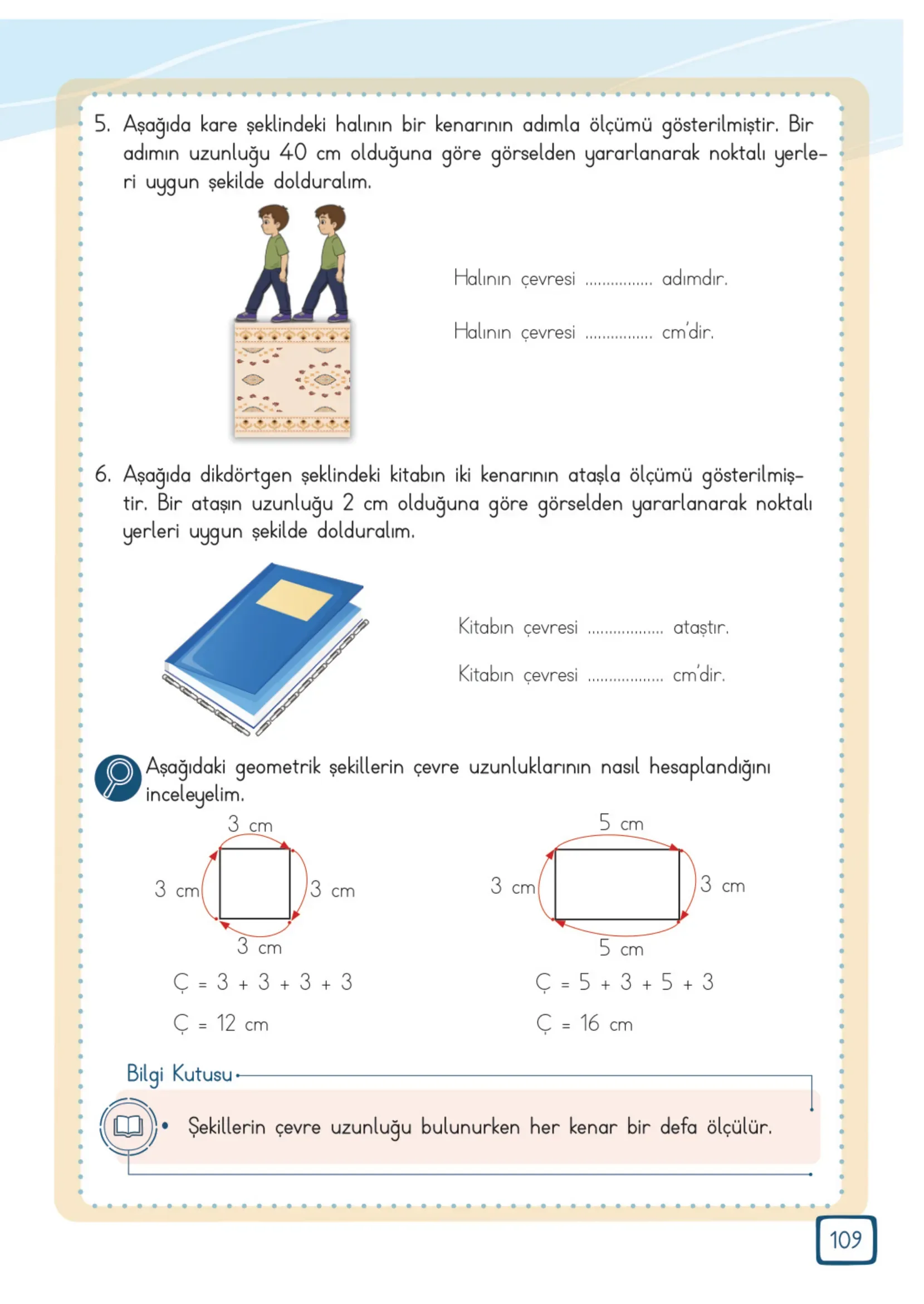 3. Sınıf Matematik Ders Kitabı Cevapları Meb Yayınları 2. Kitap Sayfa 109