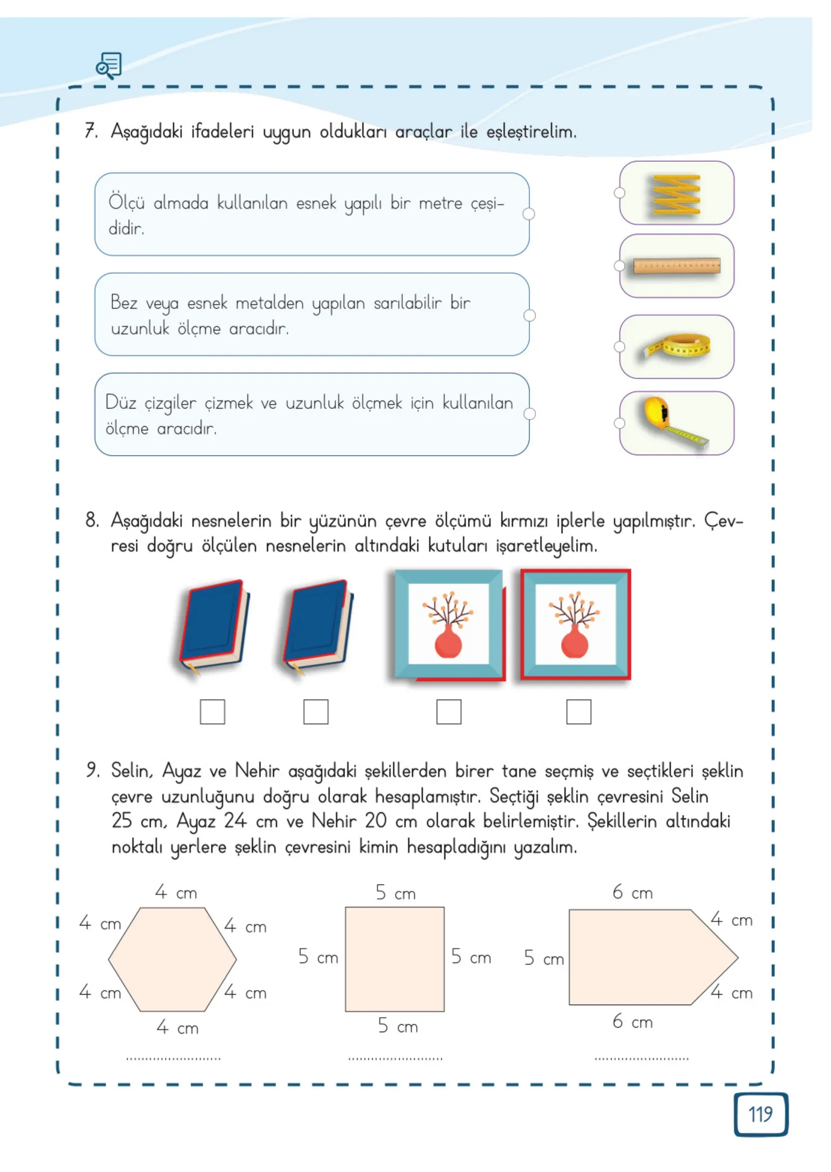 3. Sınıf Matematik Ders Kitabı Cevapları Meb Yayınları 2. Kitap Sayfa 119