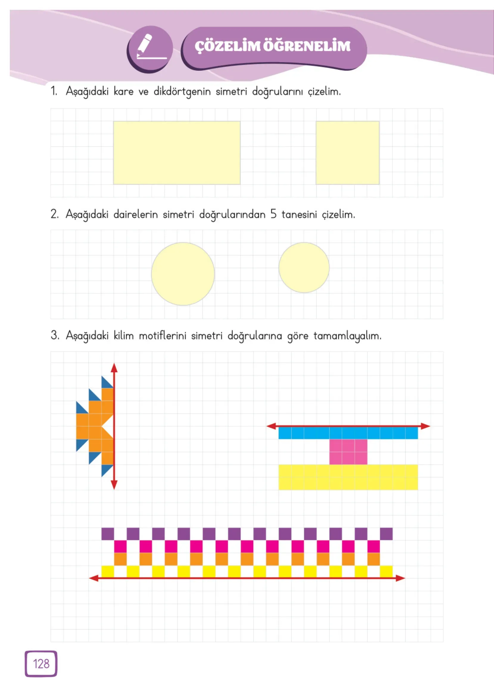 3. Sınıf Matematik Ders Kitabı Cevapları Meb Yayınları 2. Kitap Sayfa 128