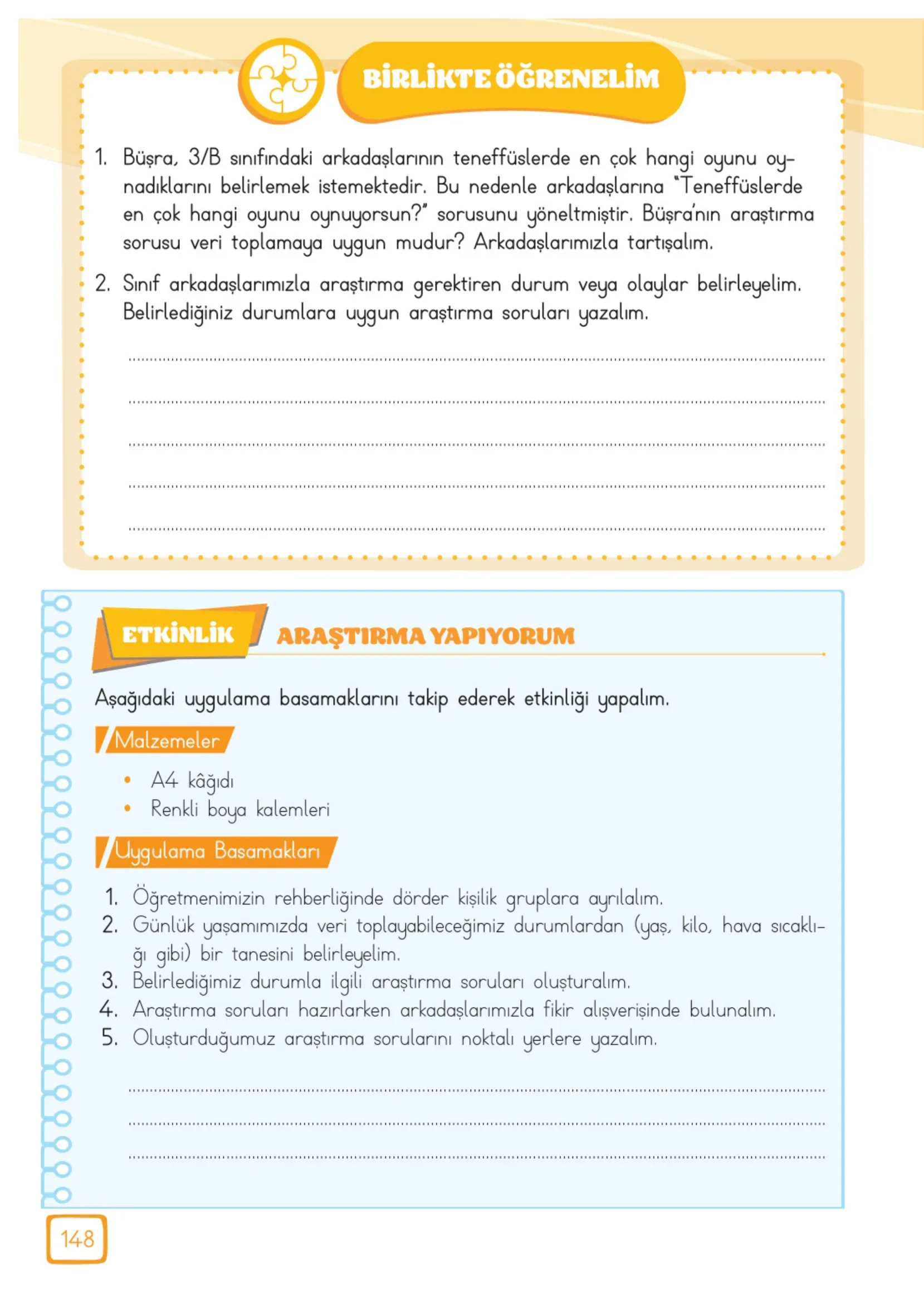 3. Sınıf Matematik Ders Kitabı Cevapları Meb Yayınları 2. Kitap Sayfa 148