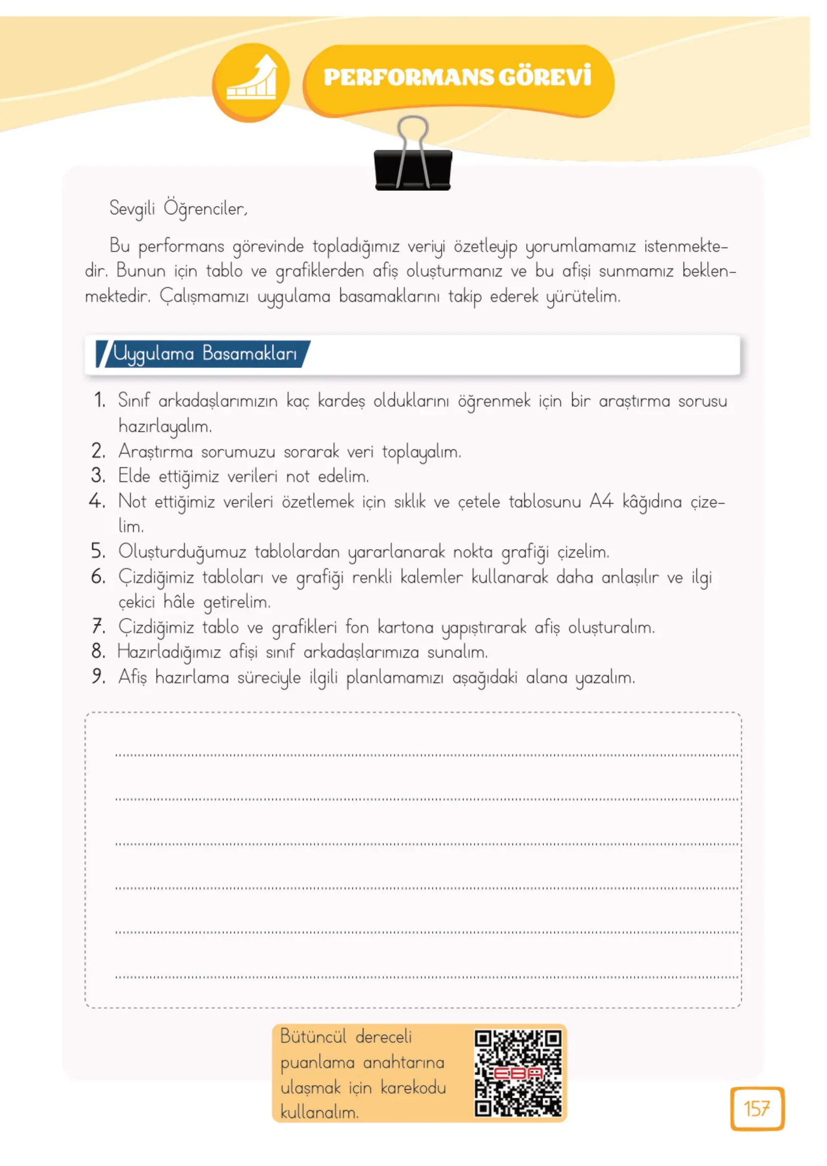 3. Sınıf Matematik Ders Kitabı Cevapları Meb Yayınları 2. Kitap Sayfa 157