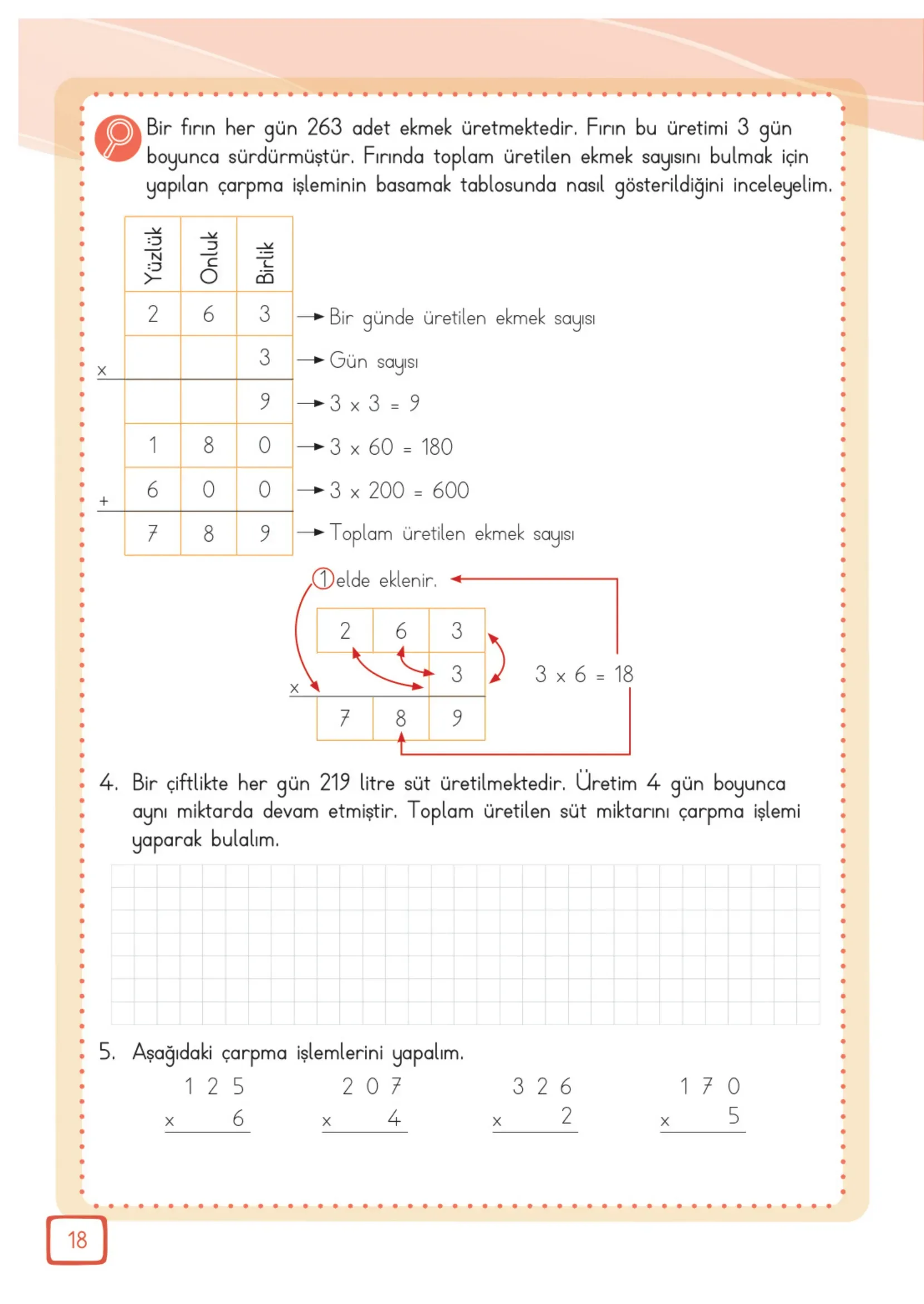 3. Sınıf Matematik Ders Kitabı Cevapları Meb Yayınları 2. Kitap Sayfa 18