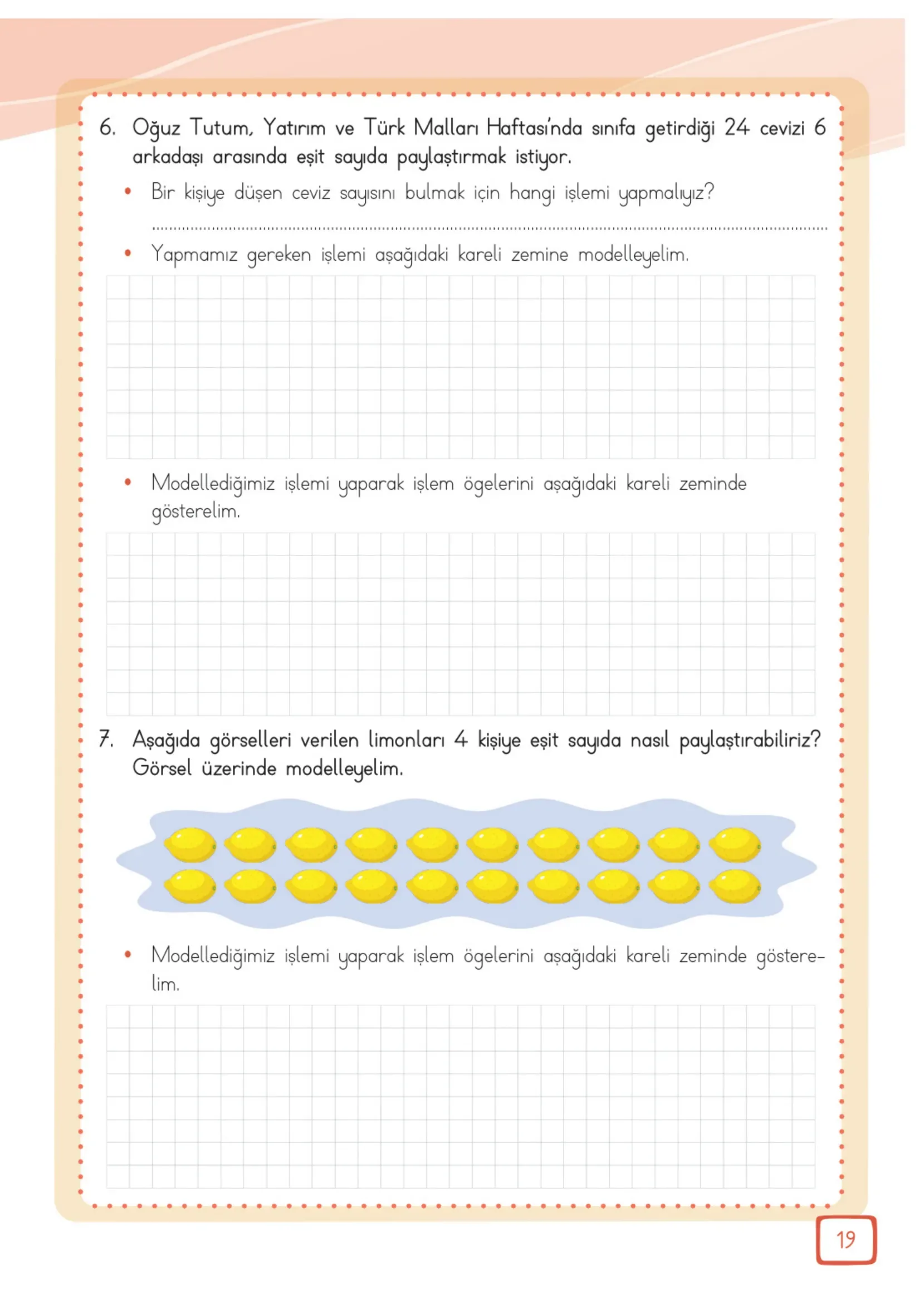 3. Sınıf Matematik Ders Kitabı Cevapları Meb Yayınları 2. Kitap Sayfa 19