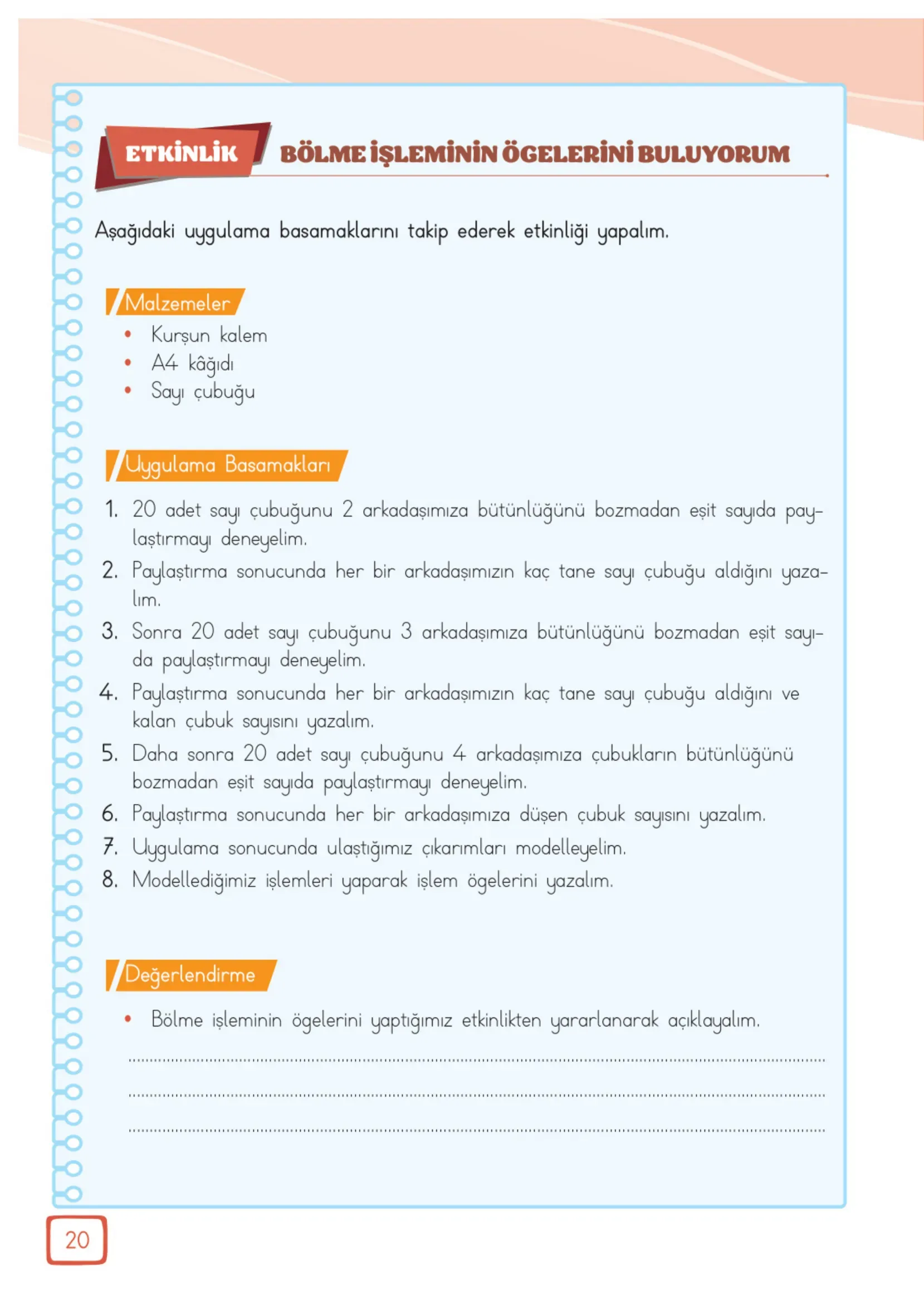 3. Sınıf Matematik Ders Kitabı Cevapları Meb Yayınları 2. Kitap Sayfa 20