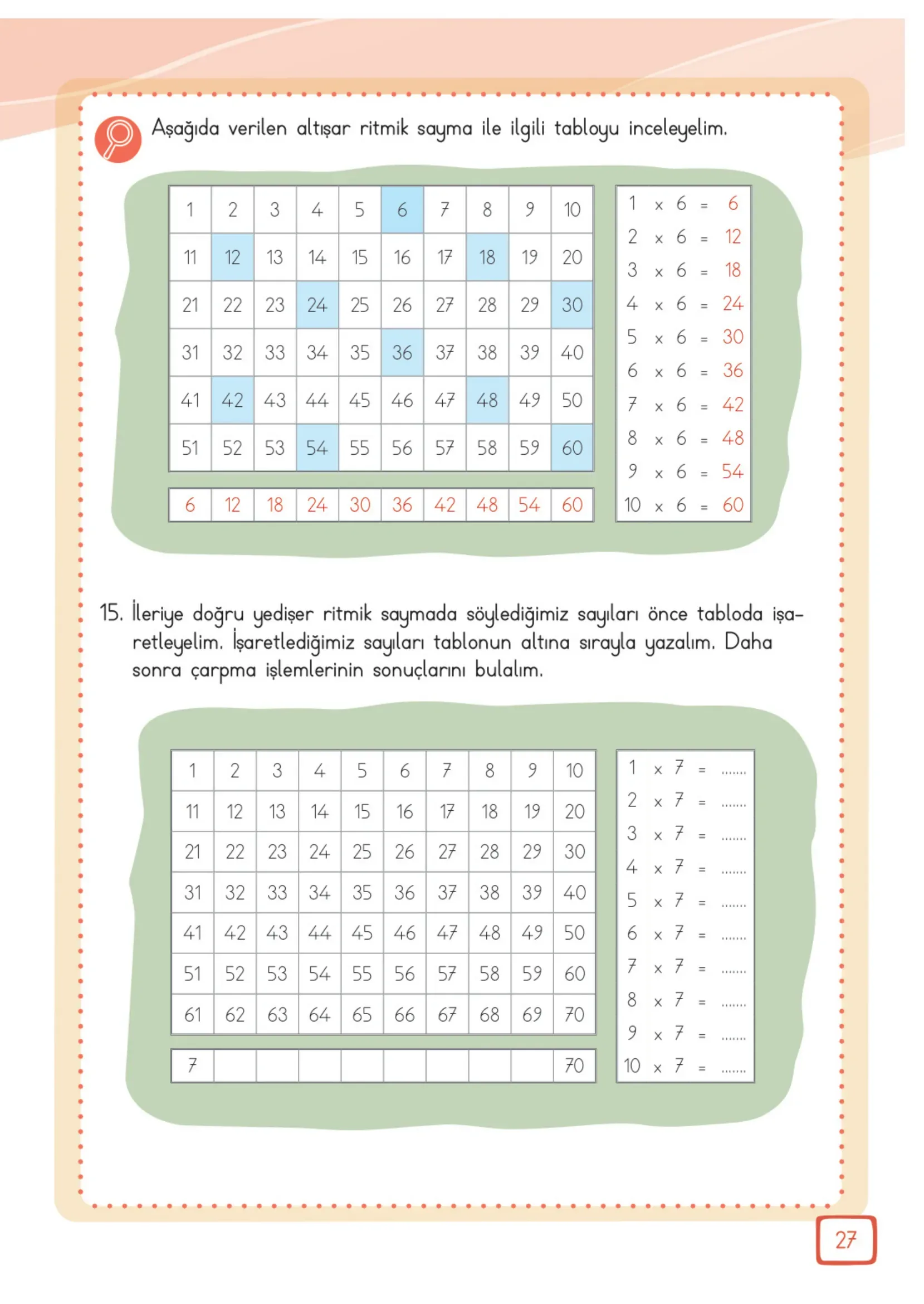 3. Sınıf Matematik Ders Kitabı Cevapları Meb Yayınları 2. Kitap Sayfa 27