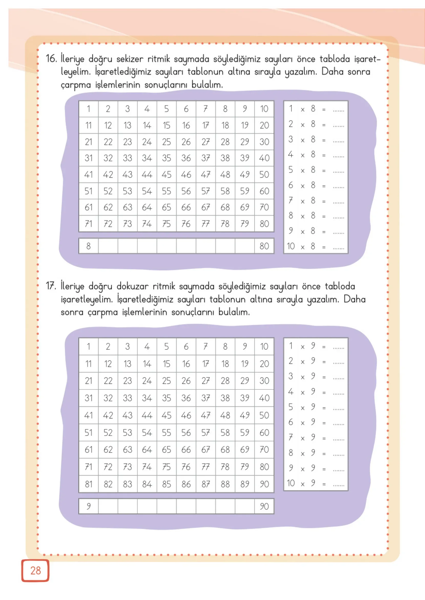 3. Sınıf Matematik Ders Kitabı Cevapları Meb Yayınları 2. Kitap Sayfa 28