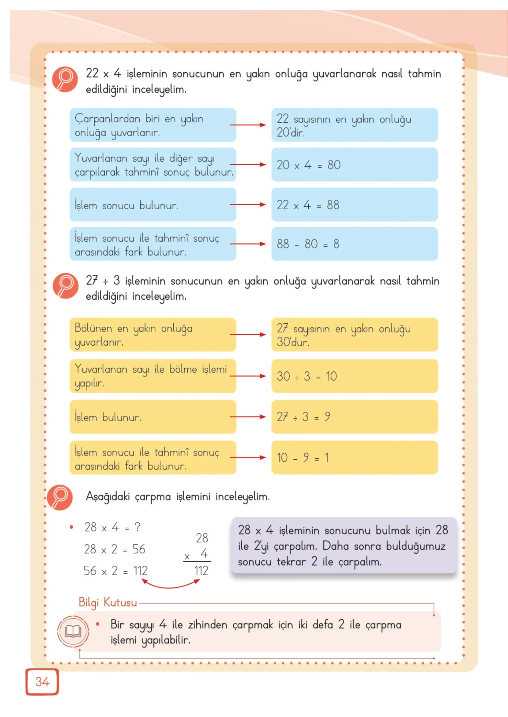 3. Sınıf Matematik Ders Kitabı Cevapları Meb Yayınları 2. Kitap Sayfa 34