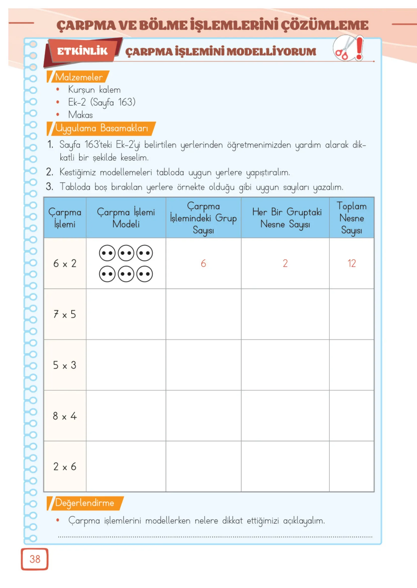 3. Sınıf Matematik Ders Kitabı Cevapları Meb Yayınları 2. Kitap Sayfa 38
