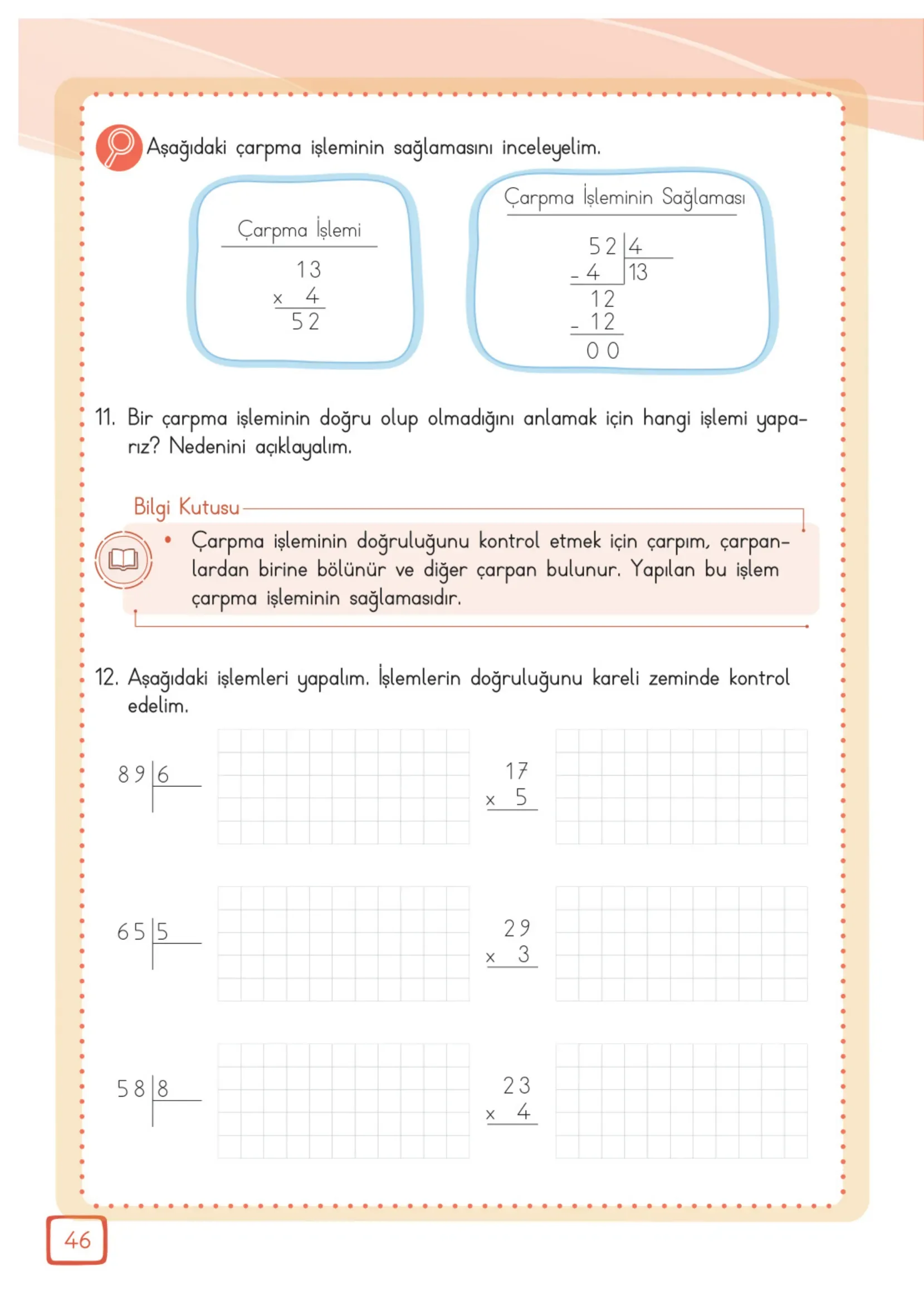 3. Sınıf Matematik Ders Kitabı Cevapları Meb Yayınları 2. Kitap Sayfa 46
