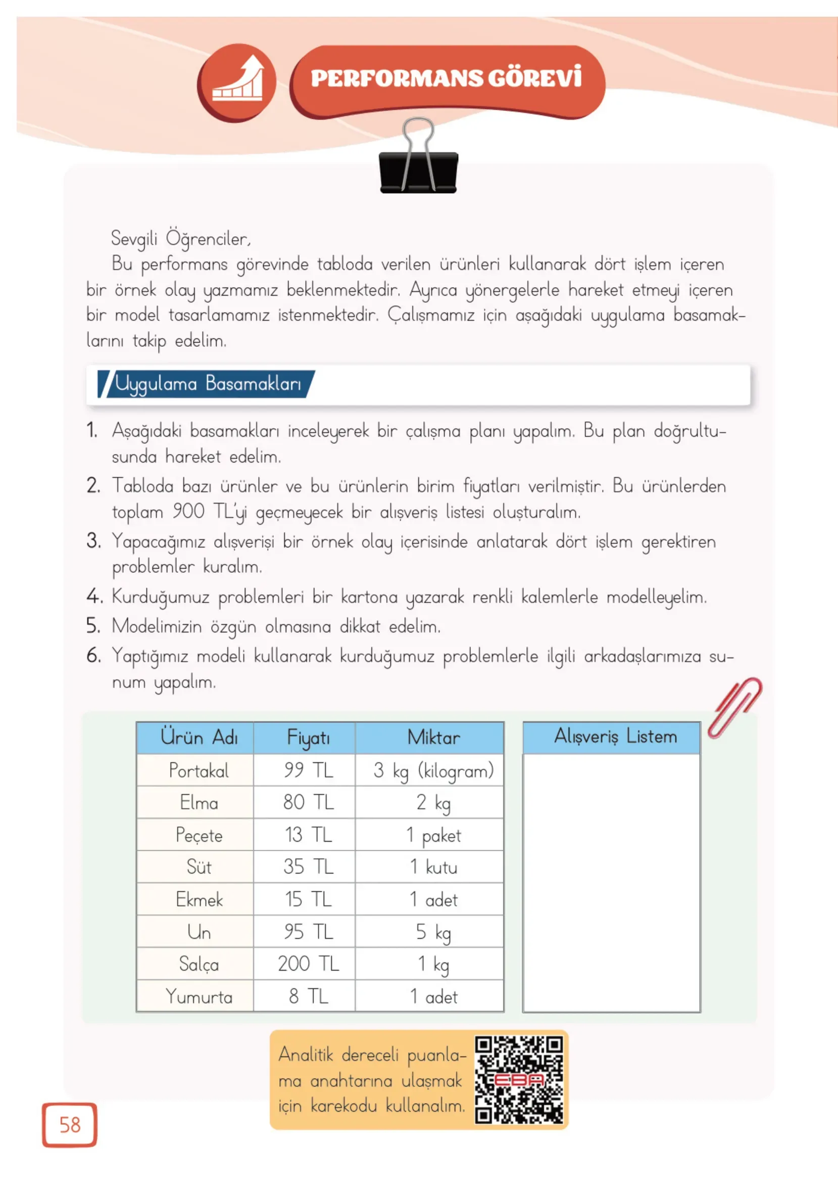 3. Sınıf Matematik Ders Kitabı Cevapları Meb Yayınları 2. Kitap Sayfa 58