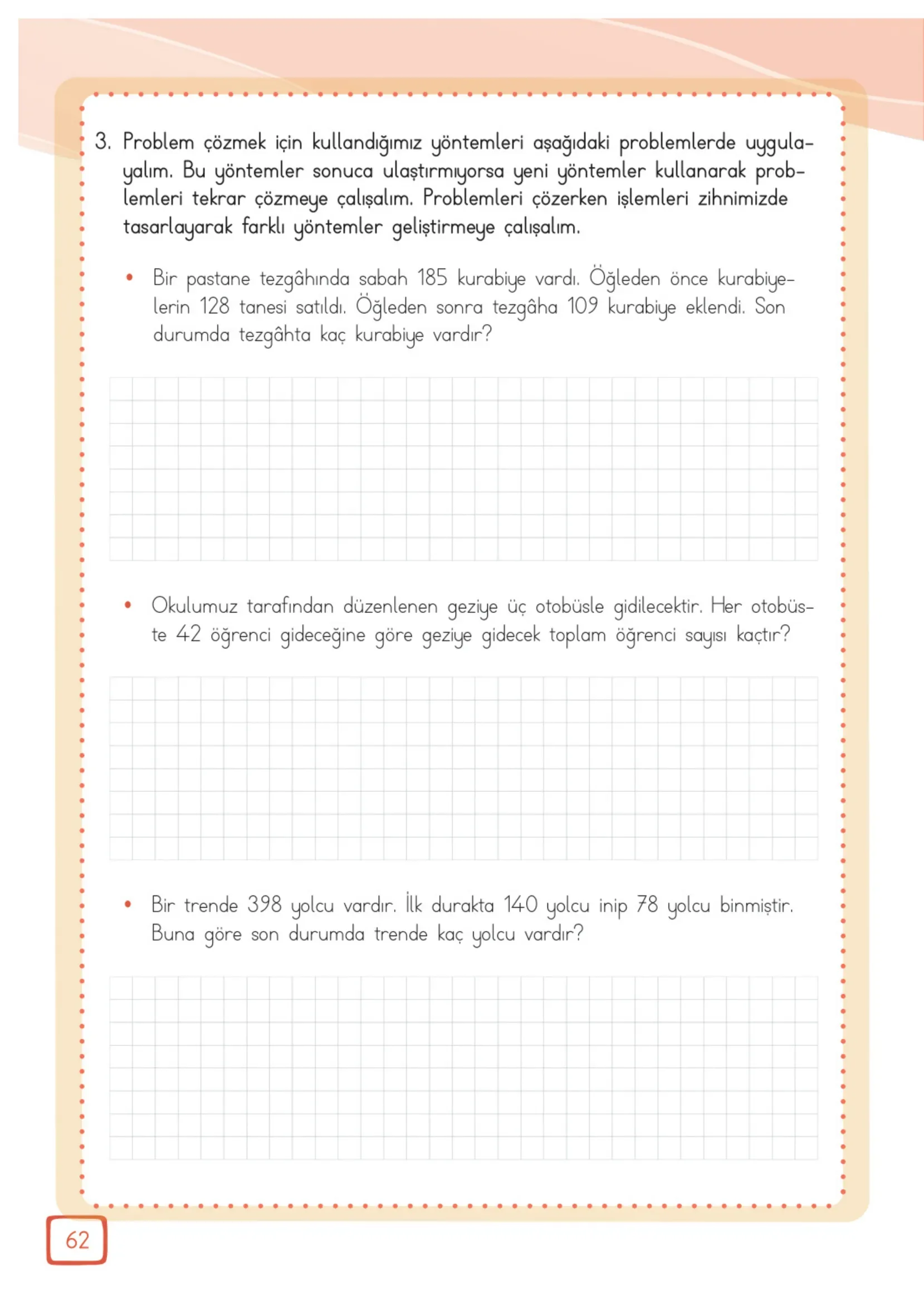 3. Sınıf Matematik Ders Kitabı Cevapları Meb Yayınları 2. Kitap Sayfa 62