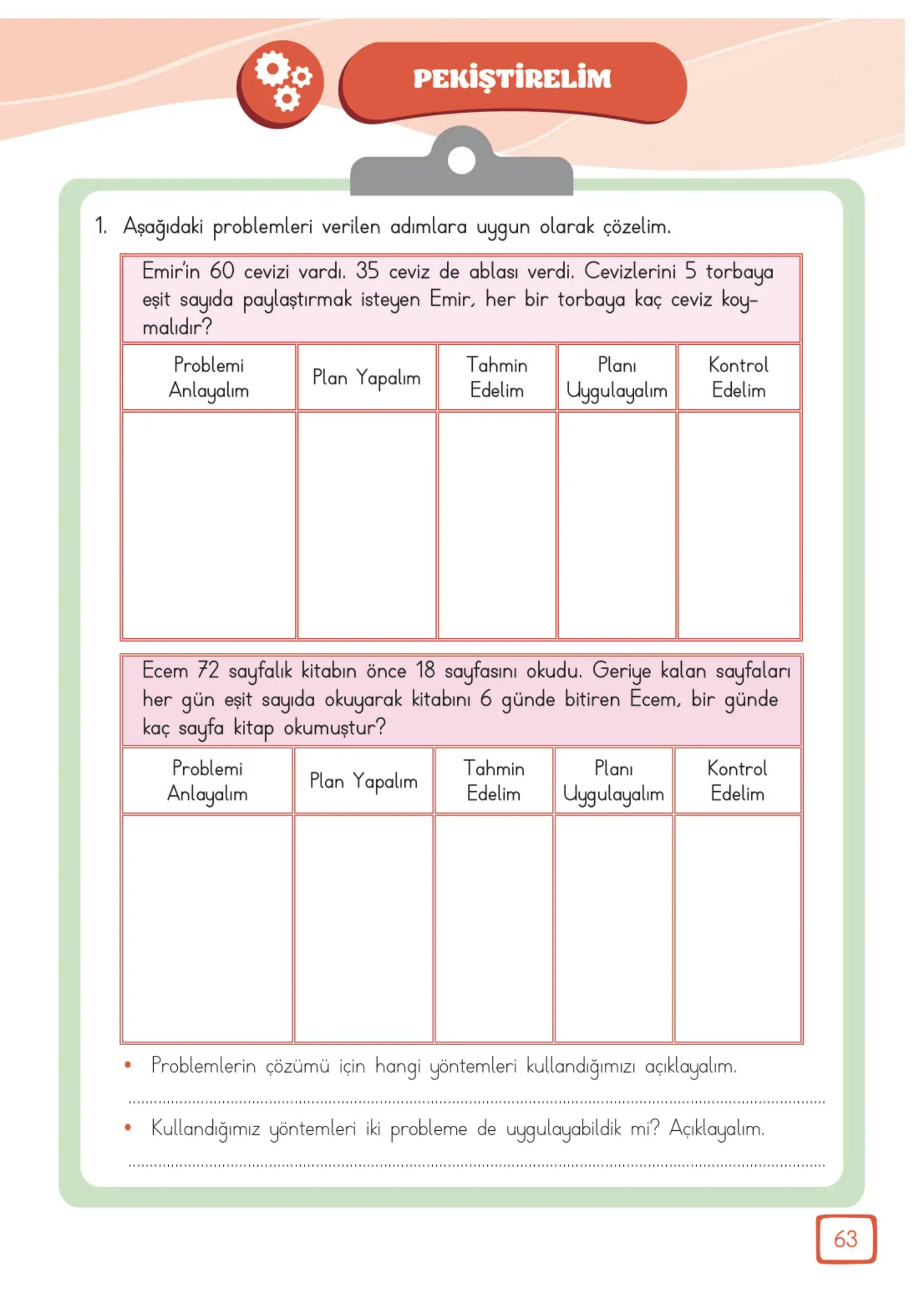 3. Sınıf Matematik Ders Kitabı Cevapları Meb Yayınları 2. Kitap Sayfa 63
