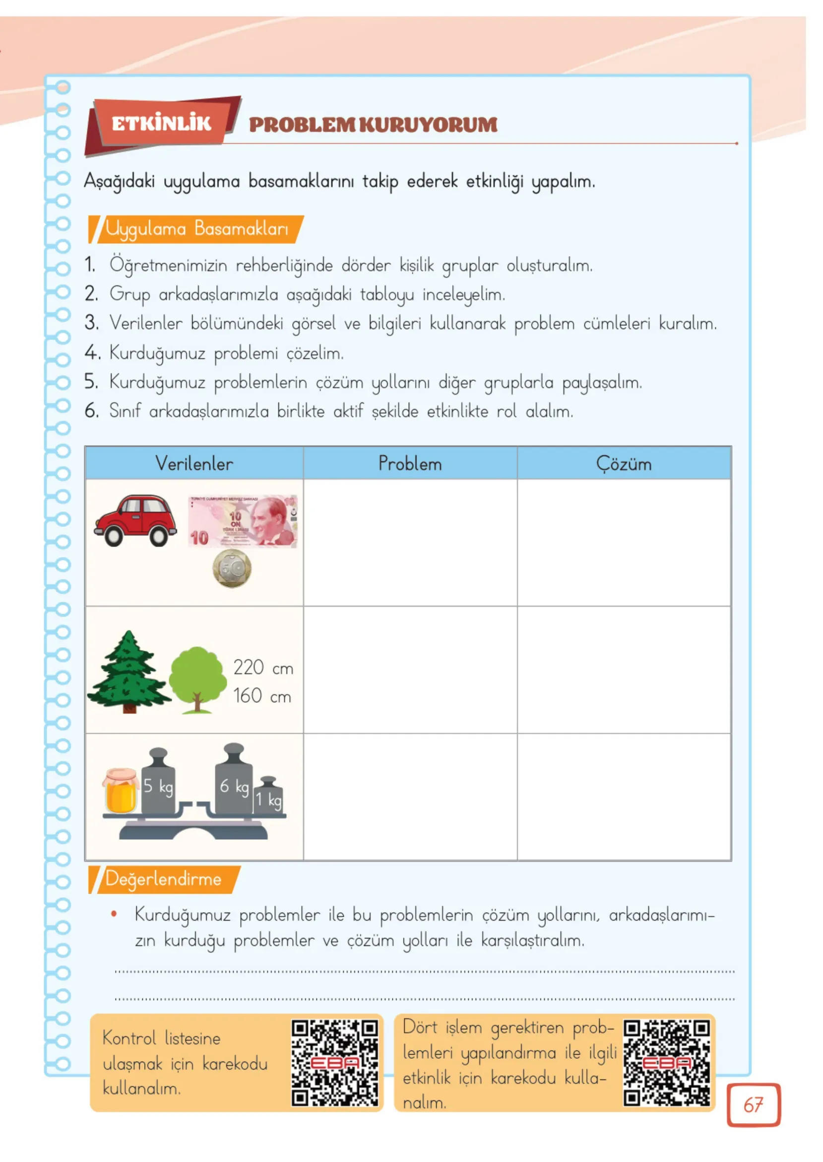 3. Sınıf Matematik Ders Kitabı Cevapları Meb Yayınları 2. Kitap Sayfa 67