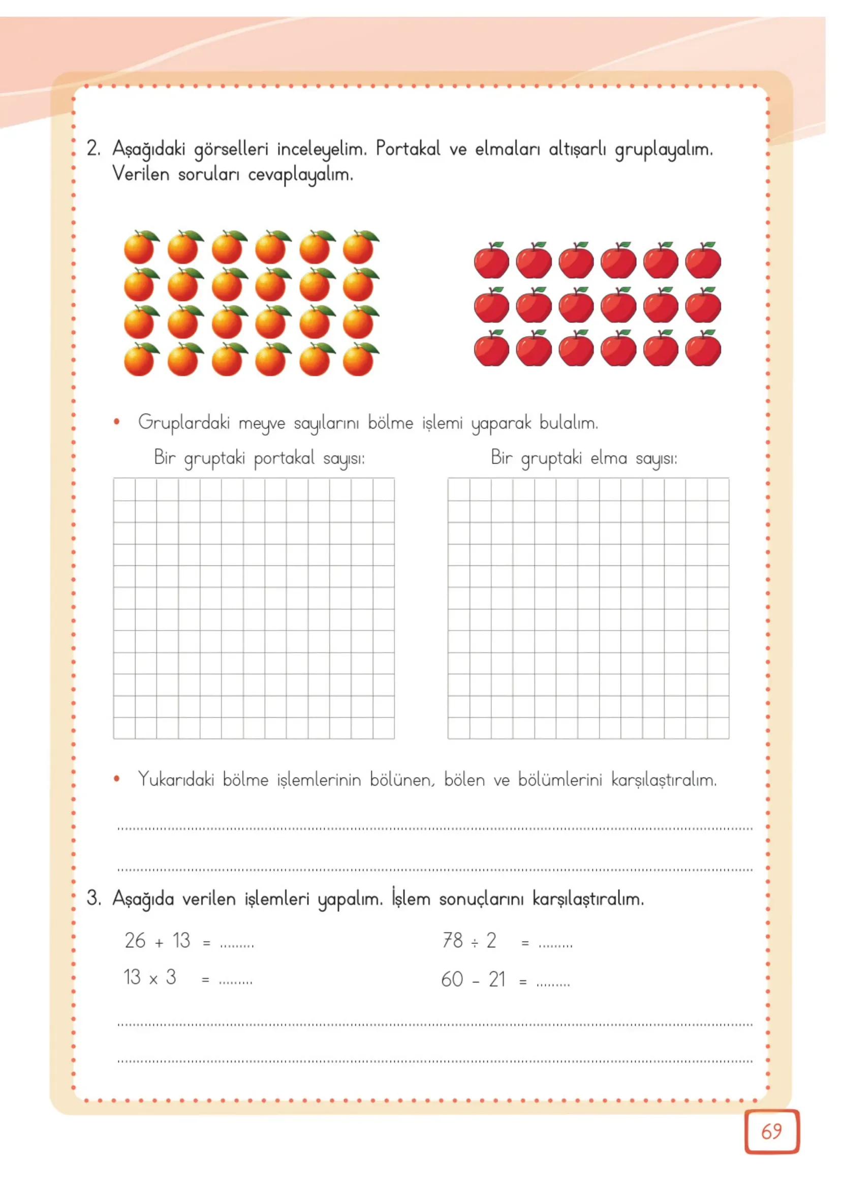 3. Sınıf Matematik Ders Kitabı Cevapları Meb Yayınları 2. Kitap Sayfa 69
