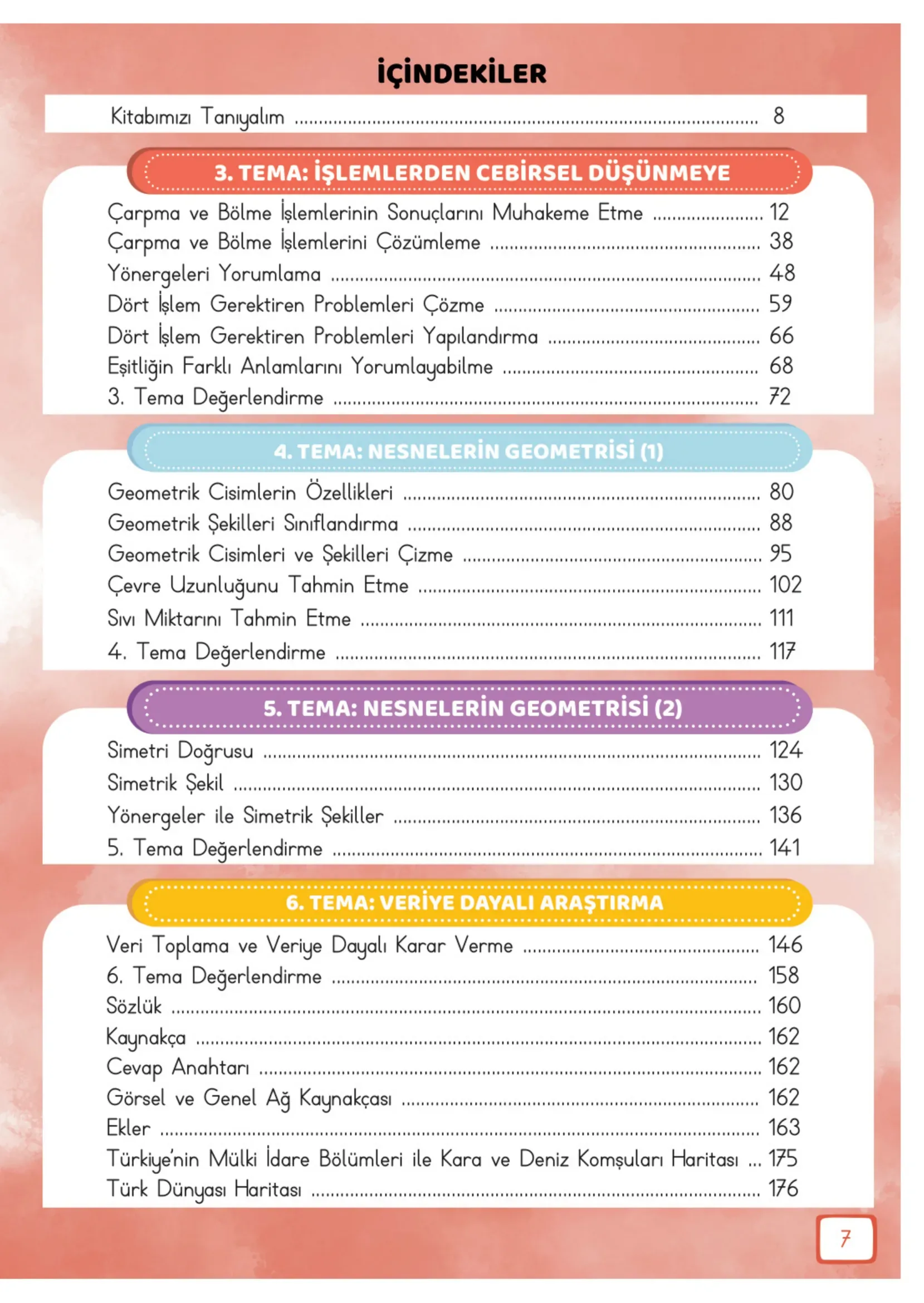 3. Sınıf Matematik Ders Kitabı Cevapları Meb Yayınları 2. Kitap Sayfa 7