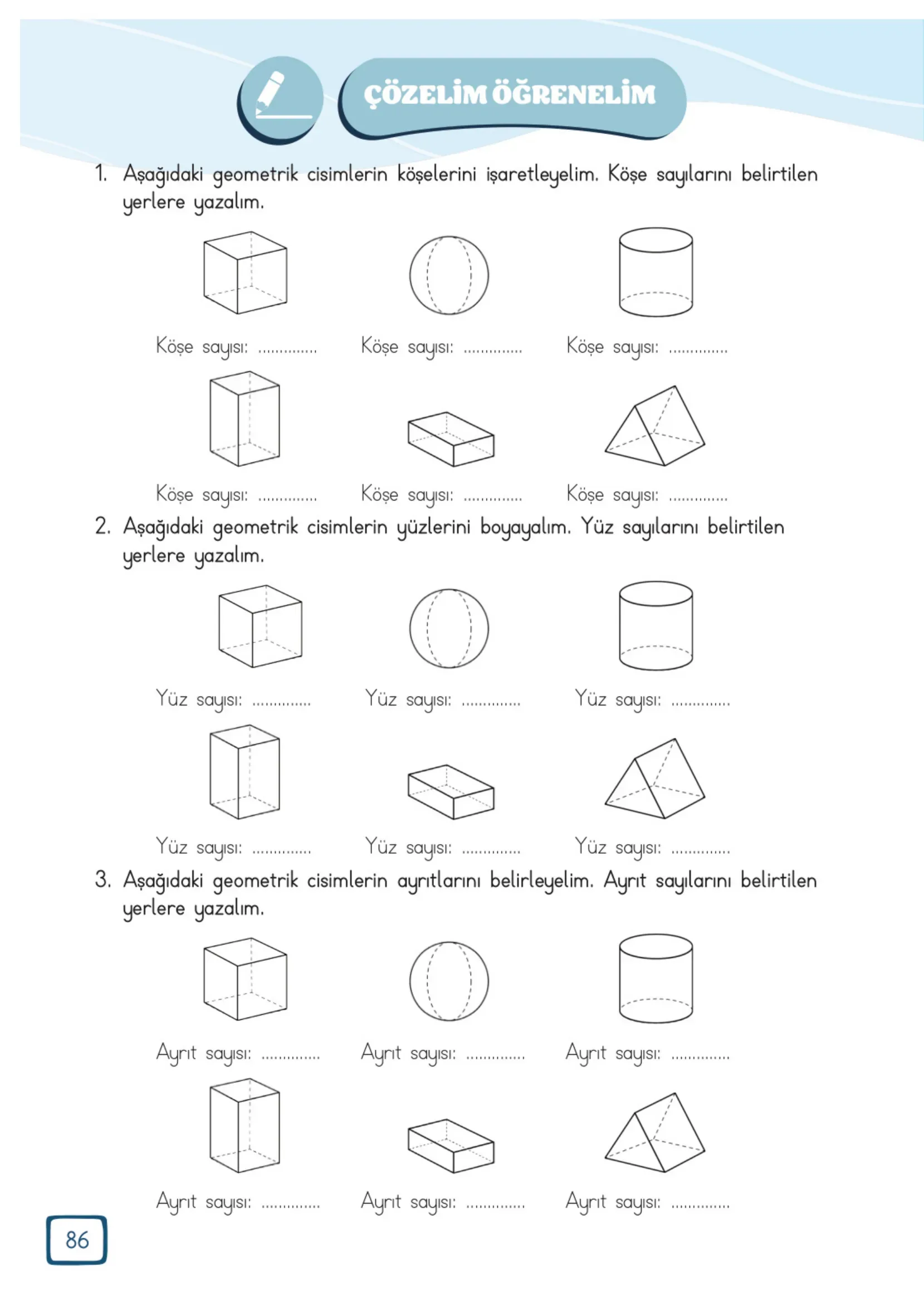 3. Sınıf Matematik Ders Kitabı Cevapları Meb Yayınları 2. Kitap Sayfa 86