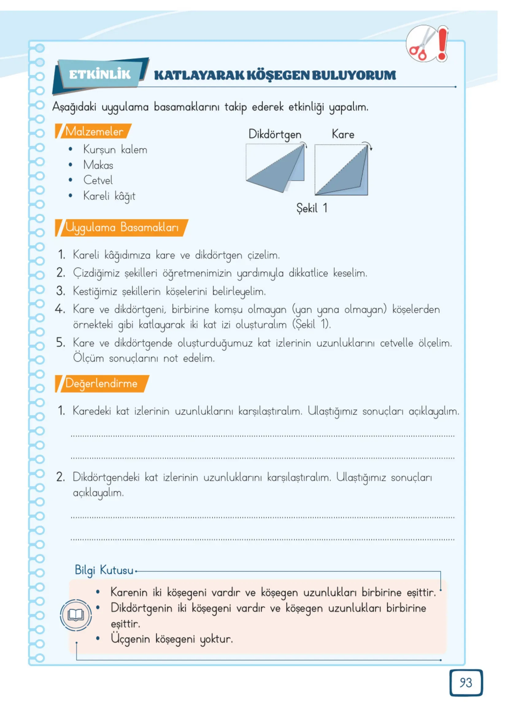 3. Sınıf Matematik Ders Kitabı Cevapları Meb Yayınları 2. Kitap Sayfa 93