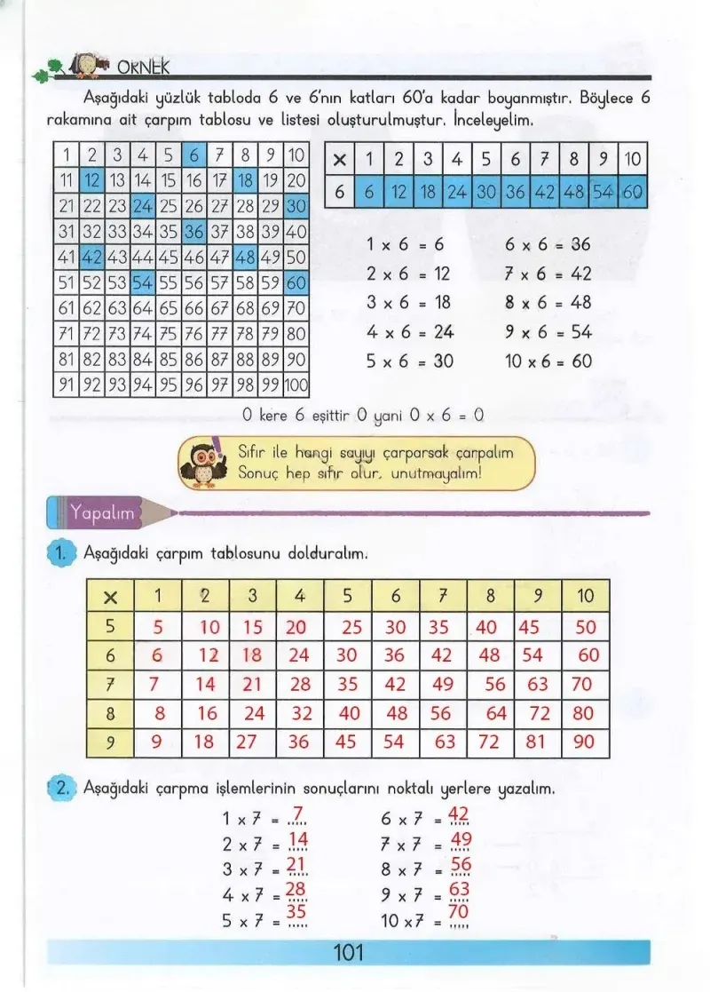 3. Sınıf Matematik Ders Kitabı Cevapları Meb Yayınları Sayfa 101 Çözüm Görseli