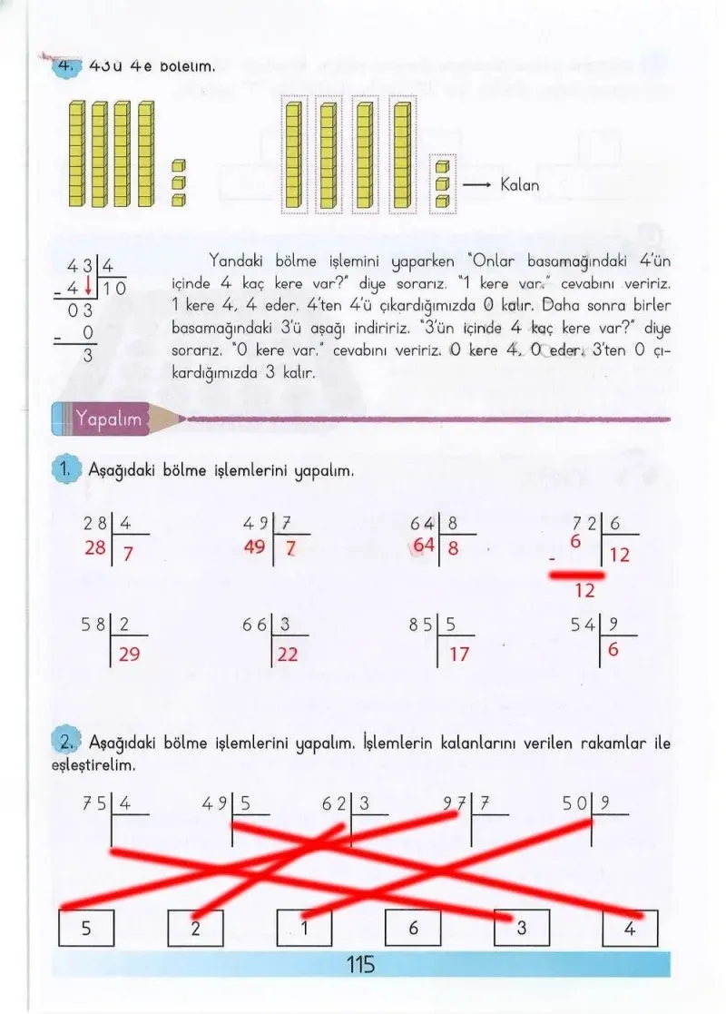 3. Sınıf Matematik Ders Kitabı Cevapları Meb Yayınları Sayfa 115 Çözüm Görseli